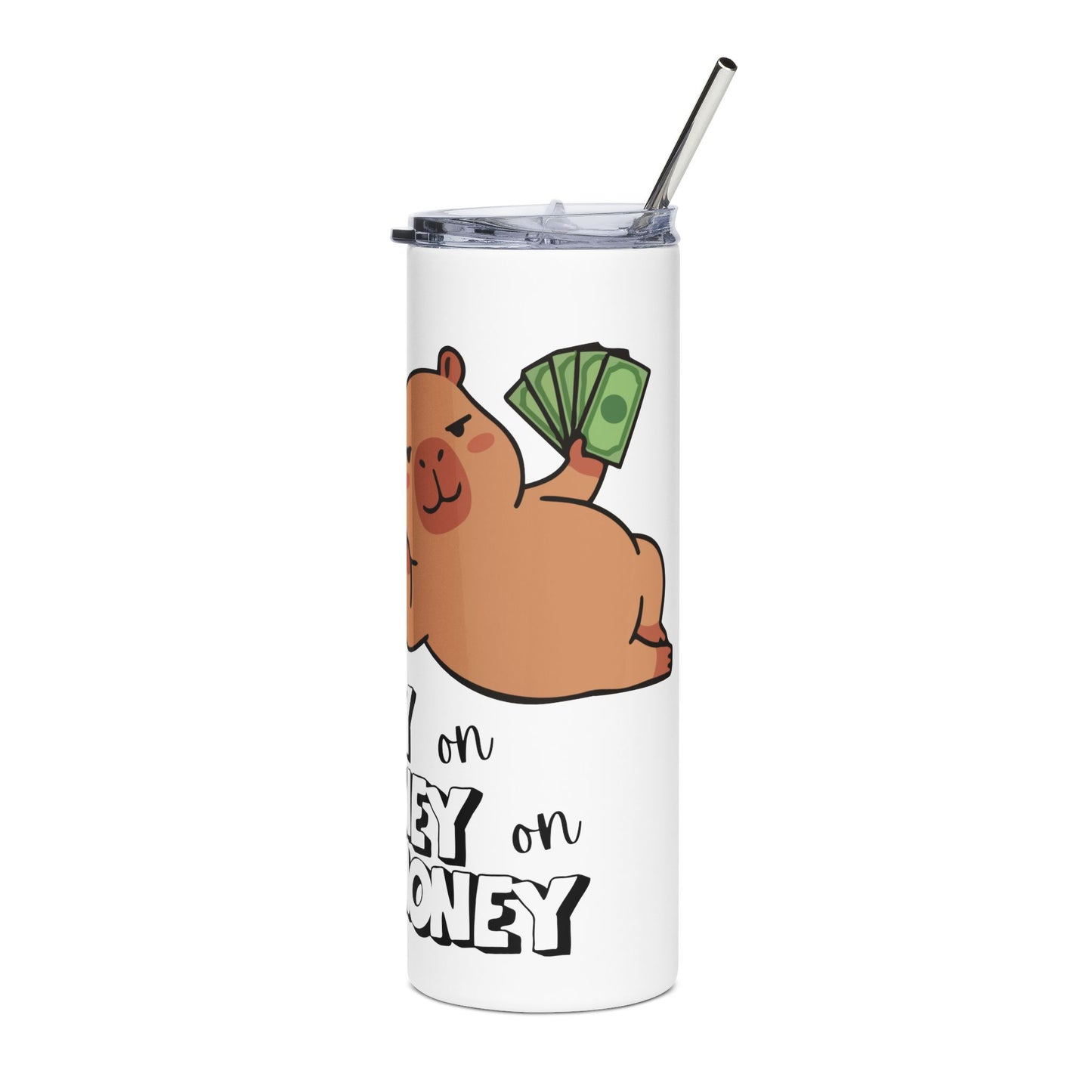 Capybara Tumbler - "I've Got Money" 20oz Stainless Steel