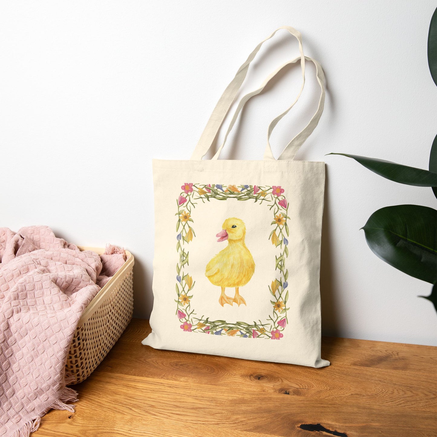 Duckling Floral Tote