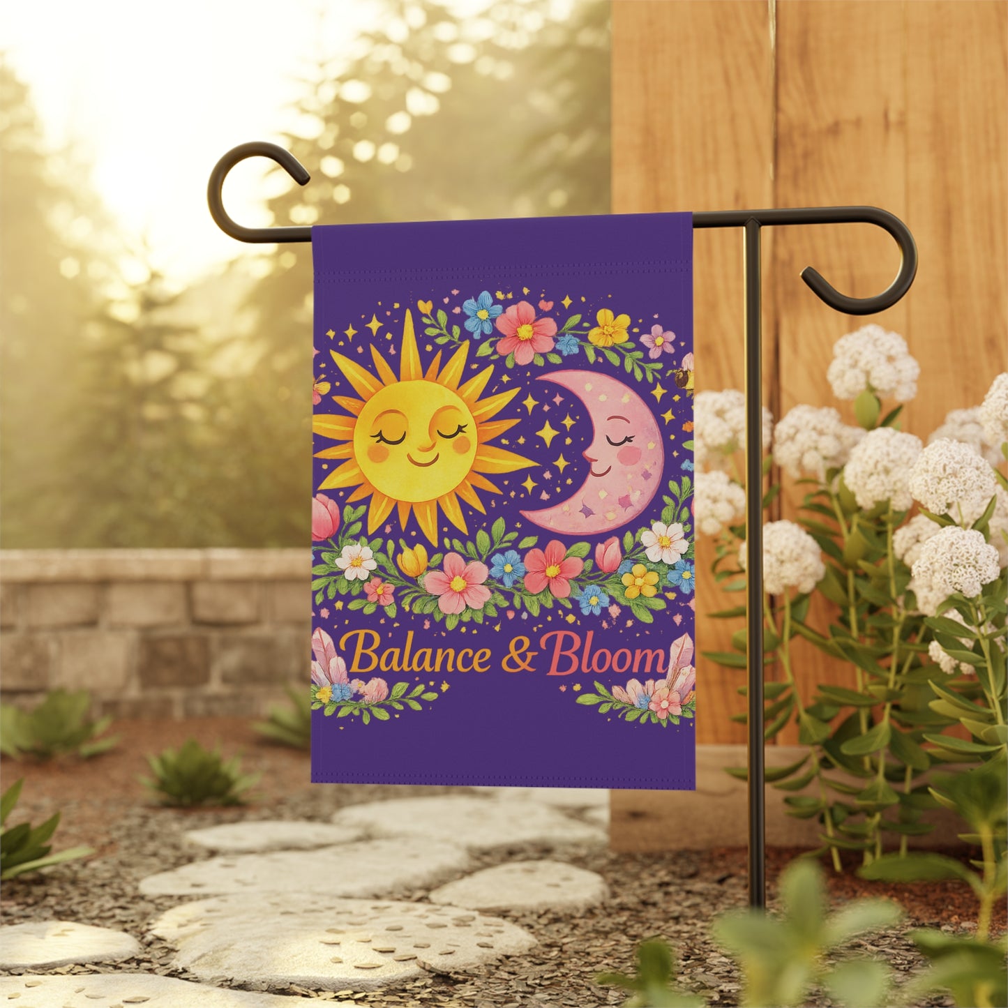 Balance & Bloom Garden Flag/House Banner