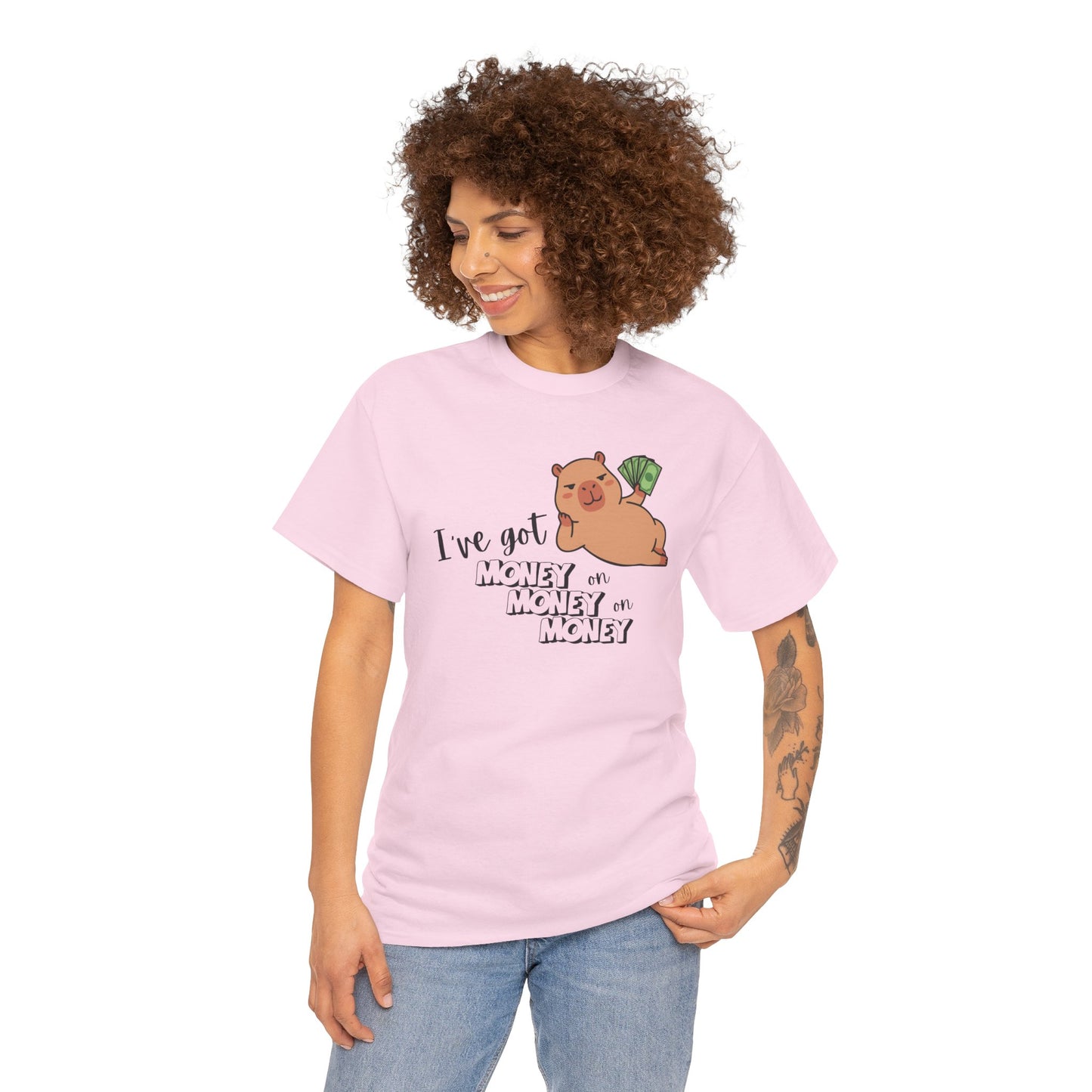 "I’ve got money on money on money" Capybara Graphic T-Shirt
