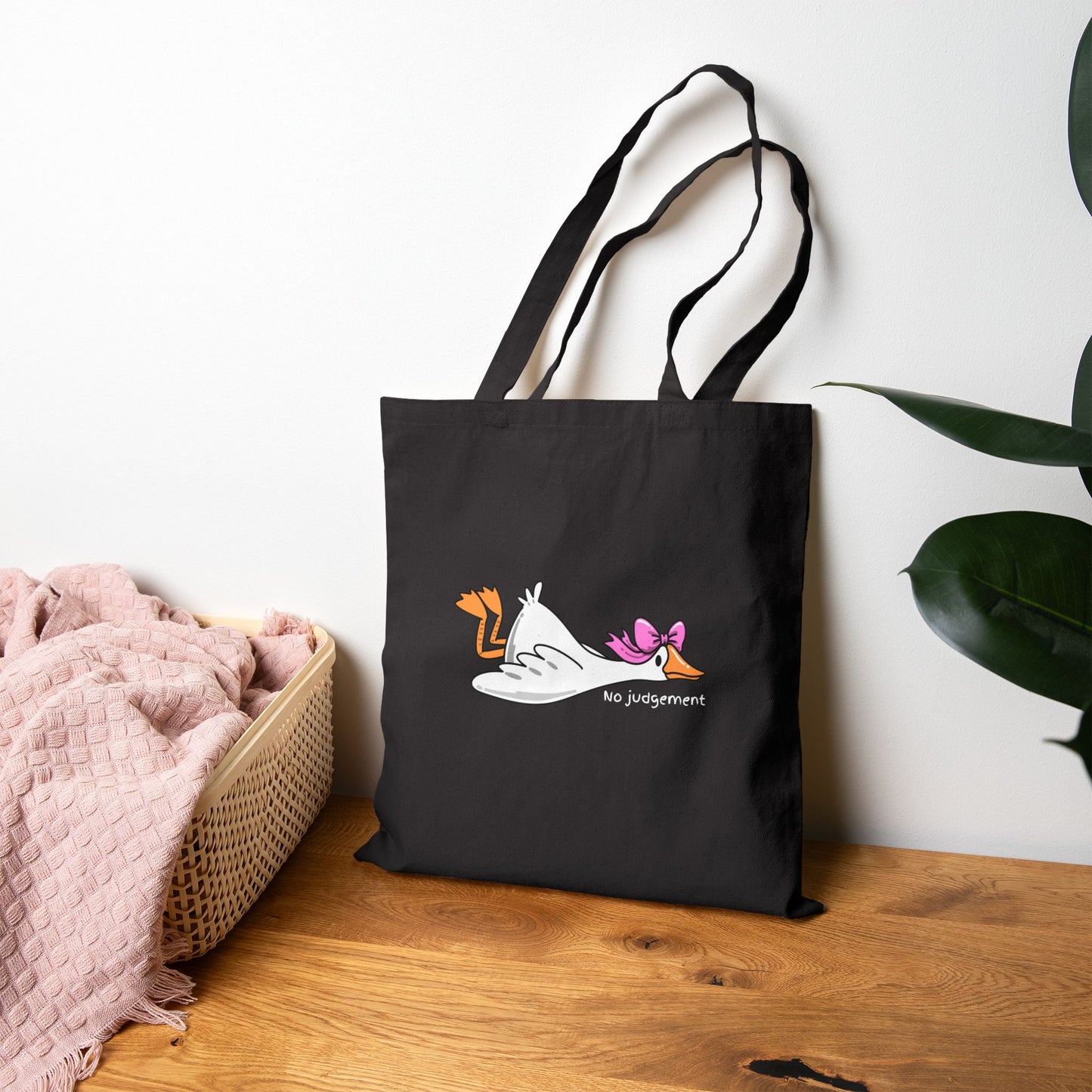 Relaxed Goose Canvas Tote Bag