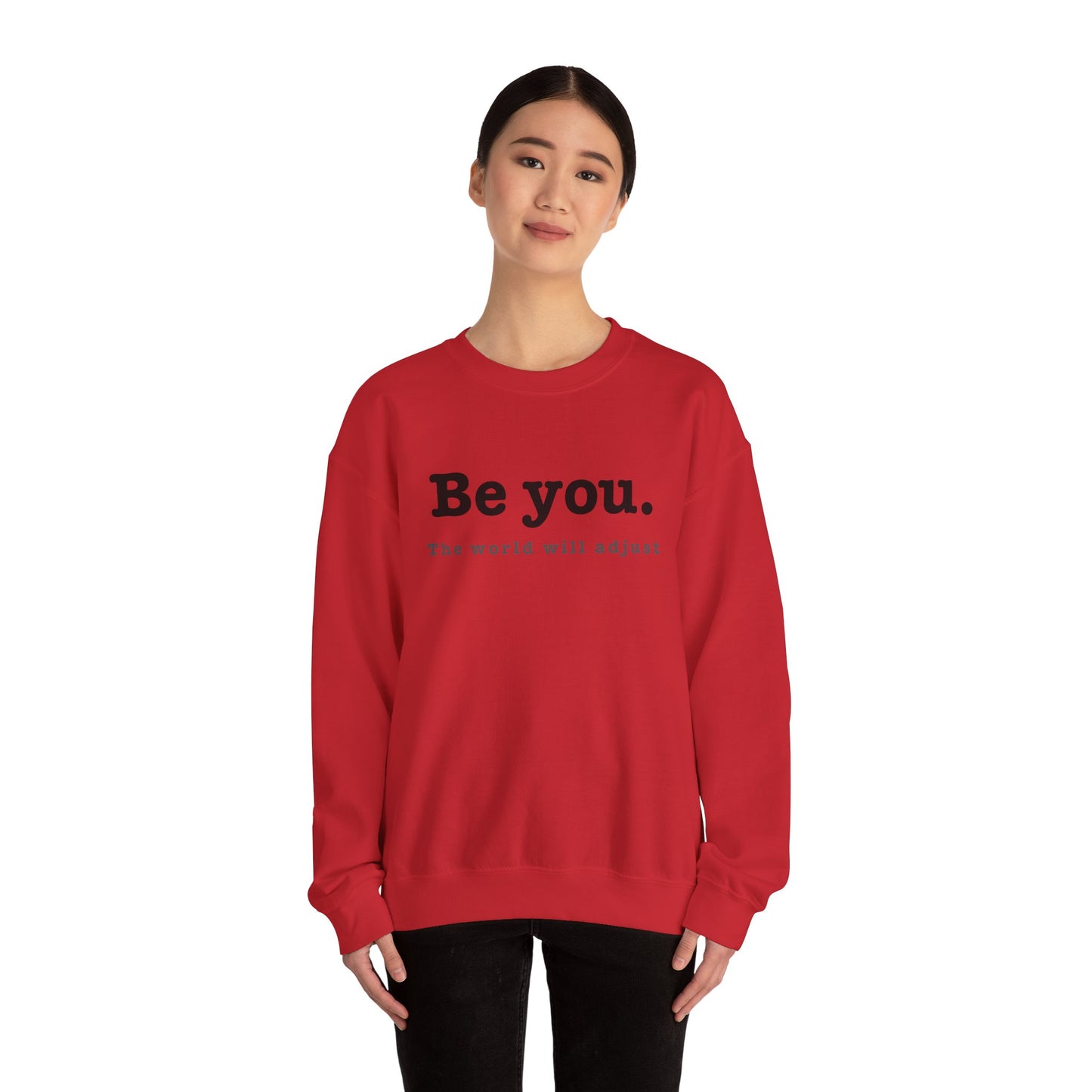 "Be You." Crewneck Sweatshirt | Minimalist Graphic