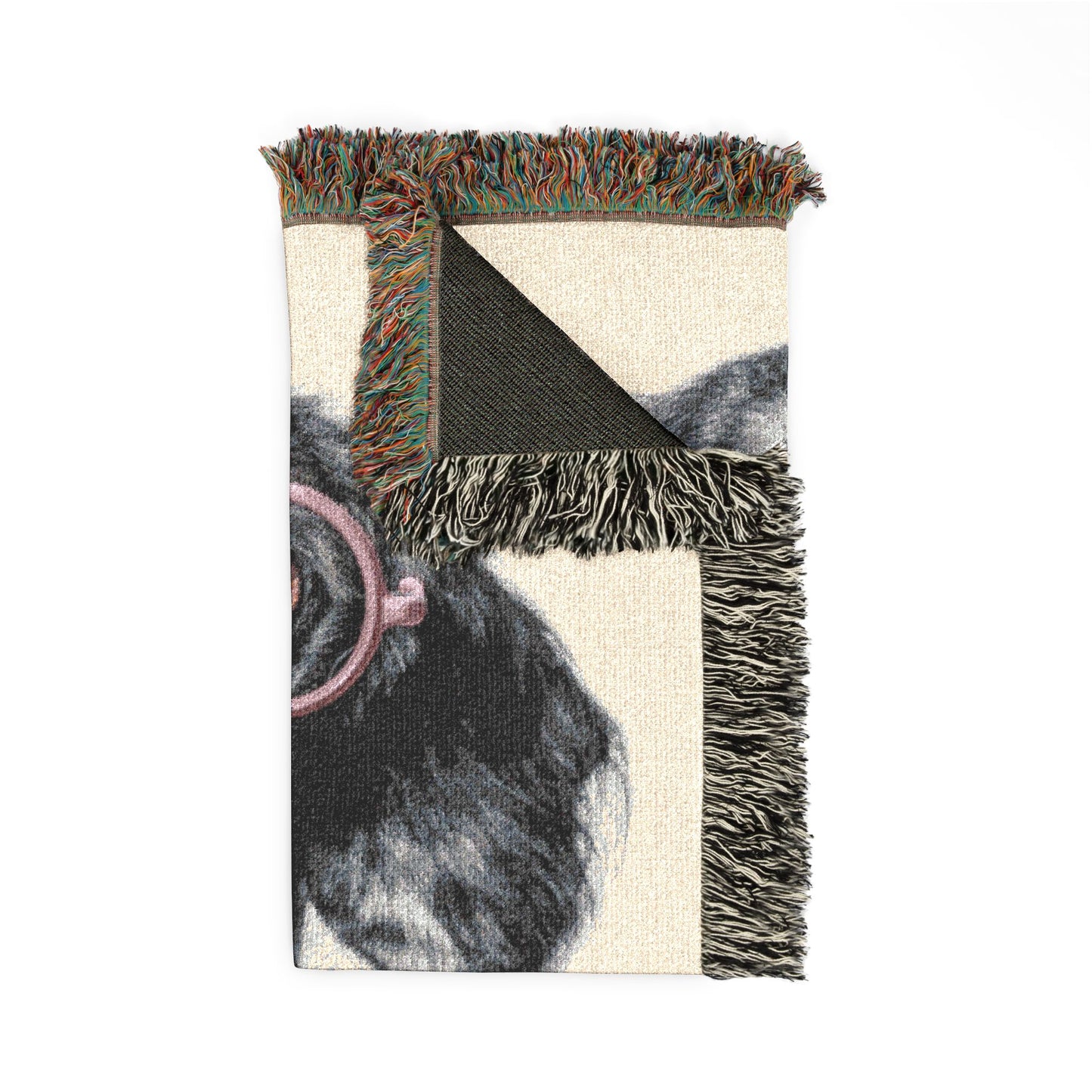 Woven Blanket — 'Good Books & Good Company' Dog Throw