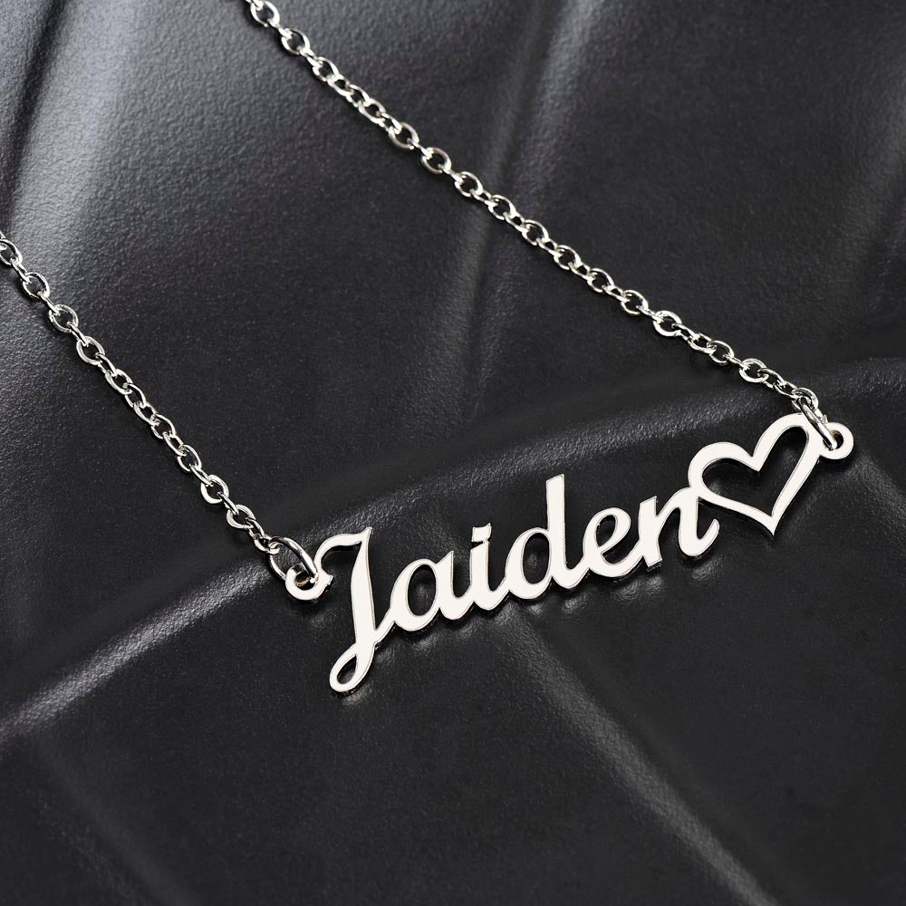 Create your Own - Heart Name Necklace