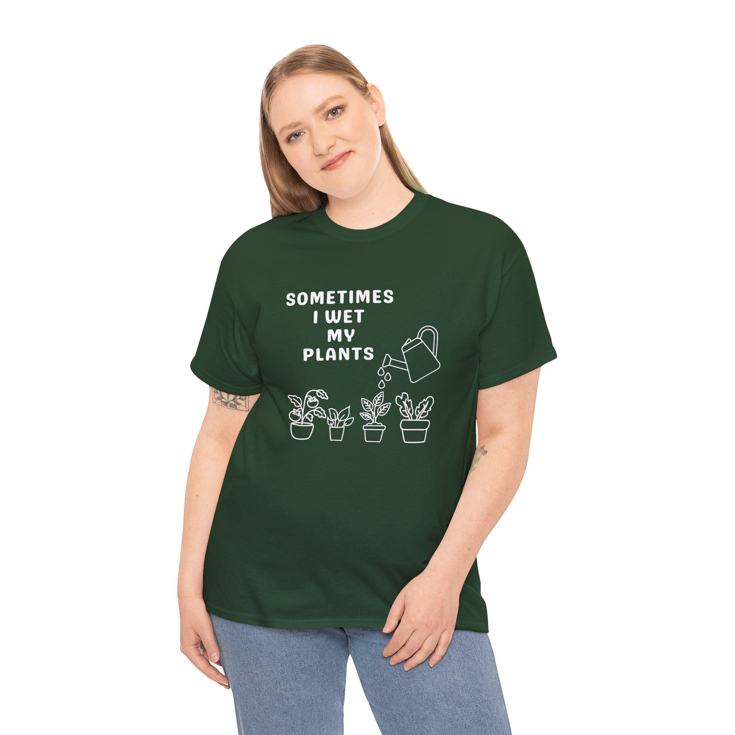 Funny 'Sometimes I Wet My Plants' T-Shirt — Plant Lover Gardening Tee