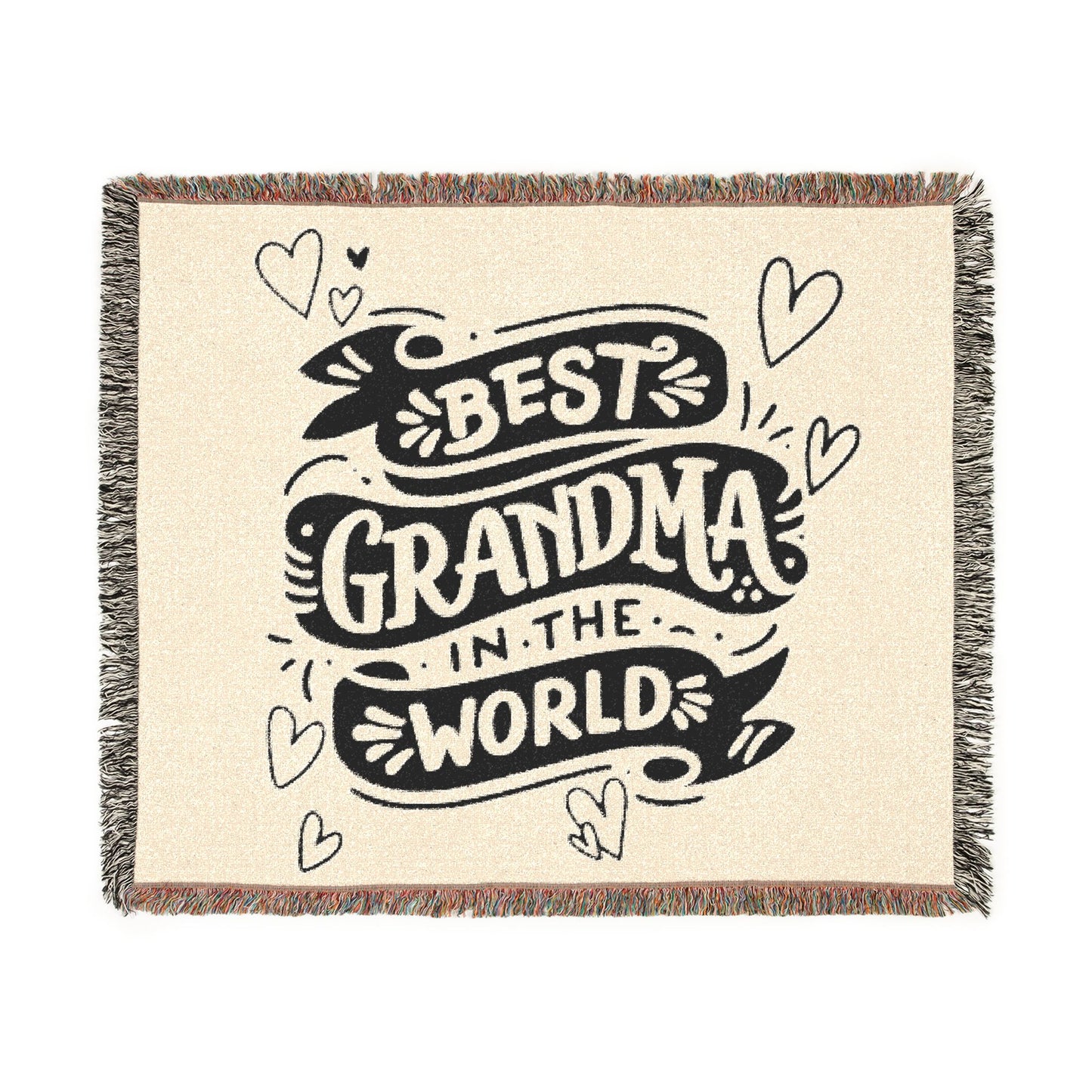 "Best Grandma in the World" Woven Throw | Mother's Day Gift