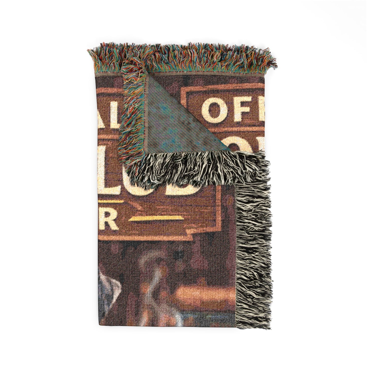"Official Book Club Member" Cozy Reading Throw with Dog & Coffee Design
