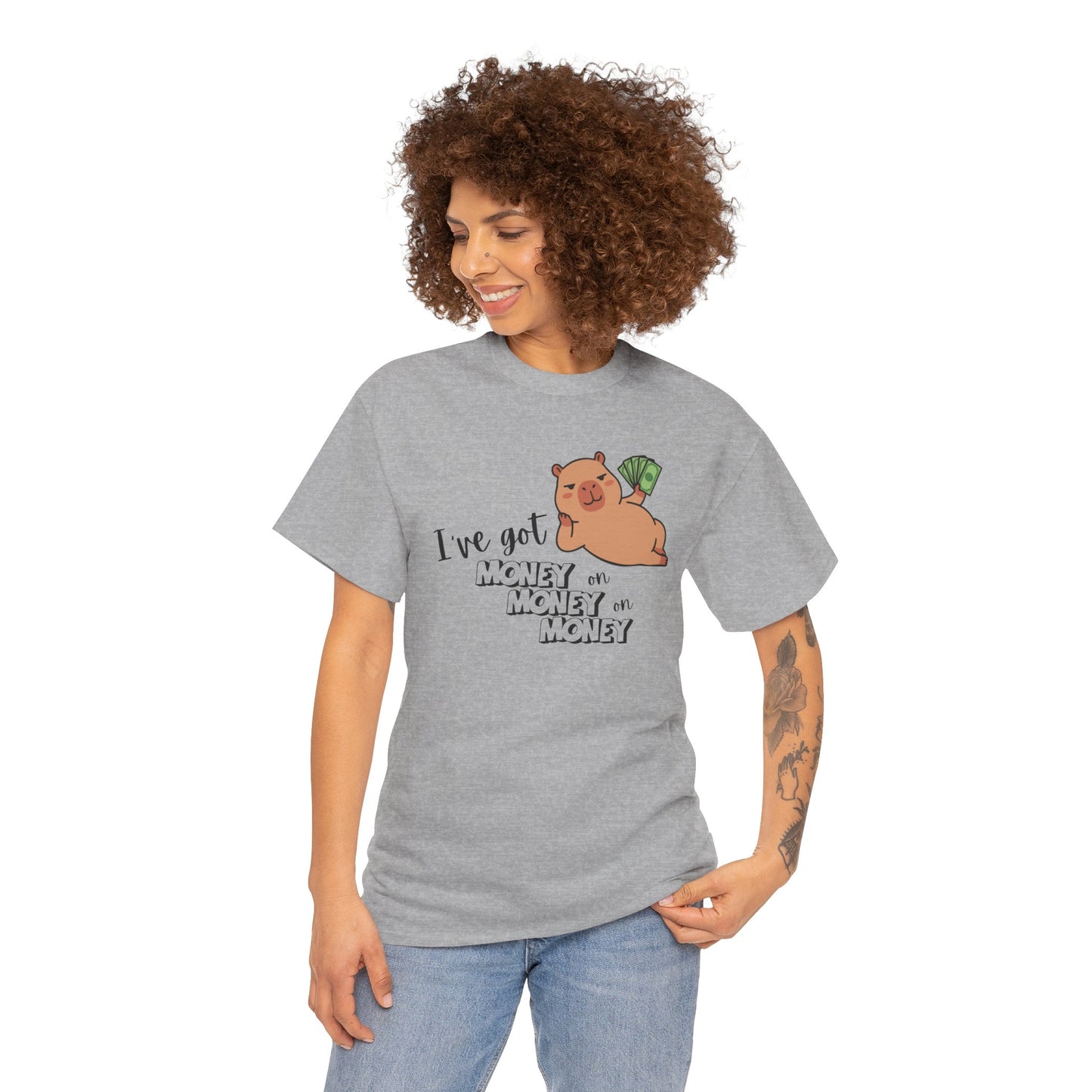 "I’ve got money on money on money" Capybara Graphic T-Shirt