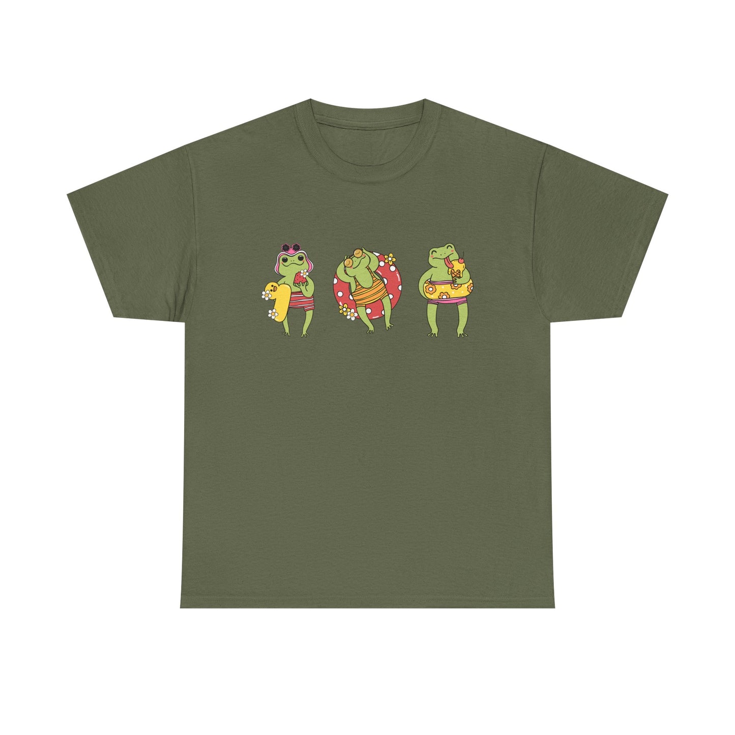 Frog Summer Vibes Graphic T-Shirt