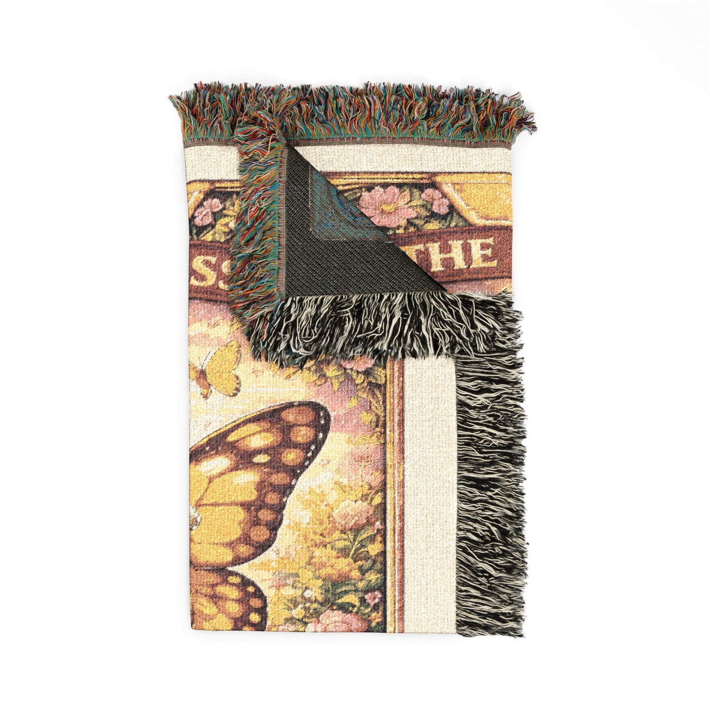 Empress Tarot Card Butterfly Woven Blanket/Throw