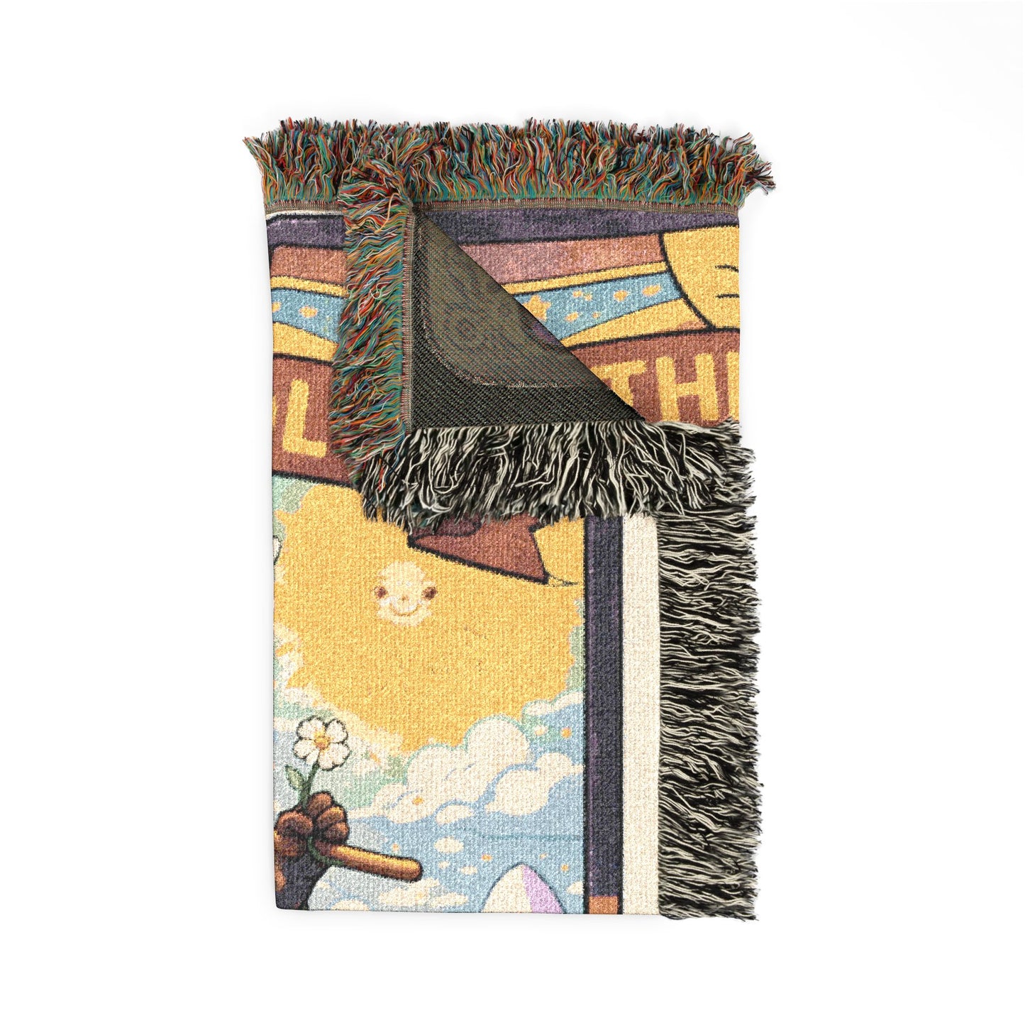The Fool (Raccoon)Tarot Card Blanket/Throw - 100% Cotton