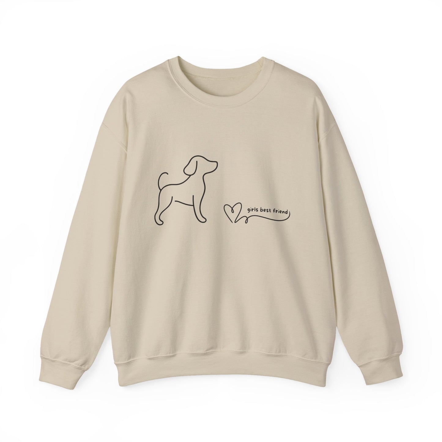 Dog Lover Crewneck Sweatshirt —"Girls Best Friend"
