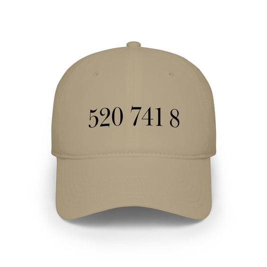 Grabovoi Code Baseball Cap — "520 7418" Low-Profile Hat
