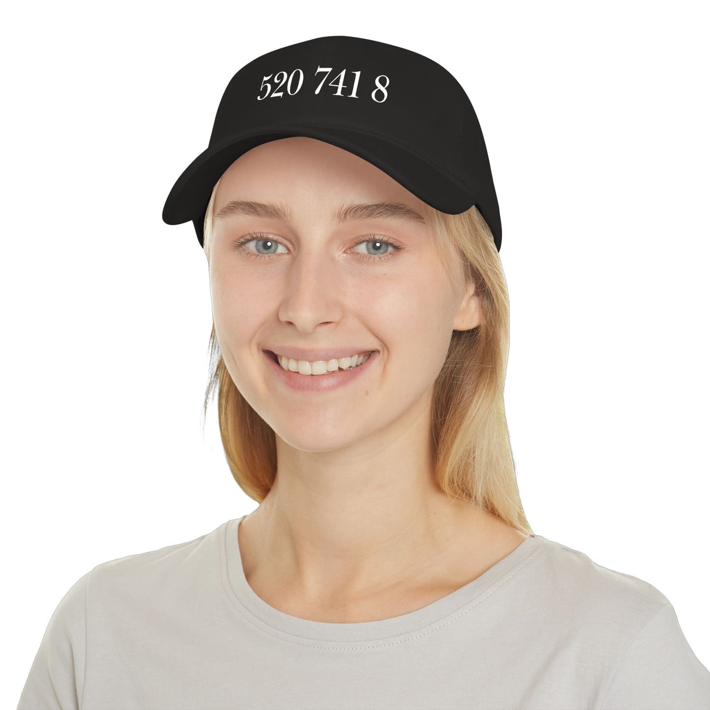 Low Profile Hat with Grabovoi Code - "520 741 8" Embroidery