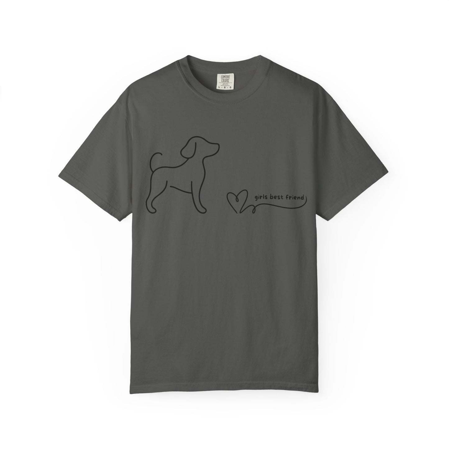 Dog T-Shirt — "Girl's best friend" Minimalist Tee