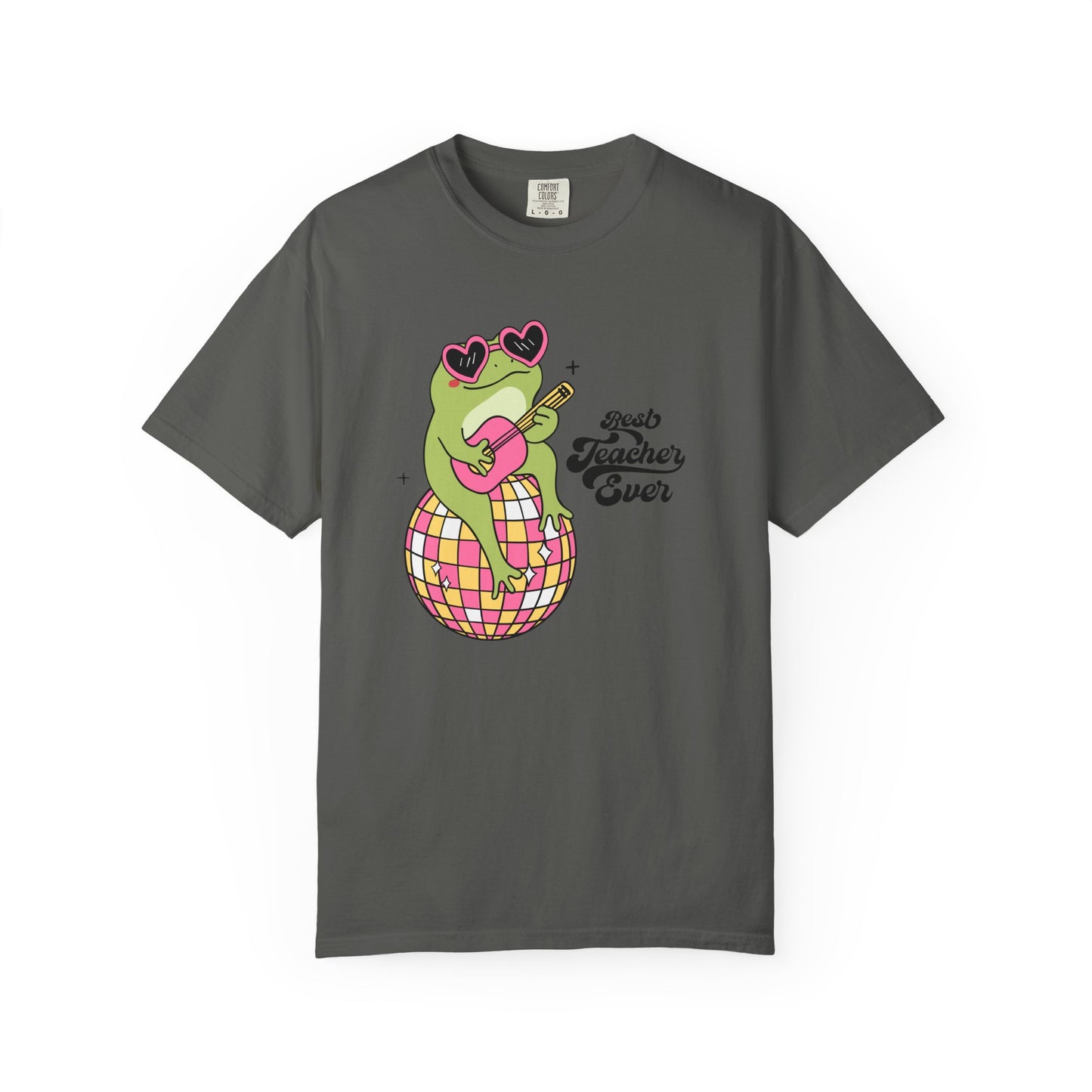 Best Teacher Ever Frog Guitar T-Shirt
