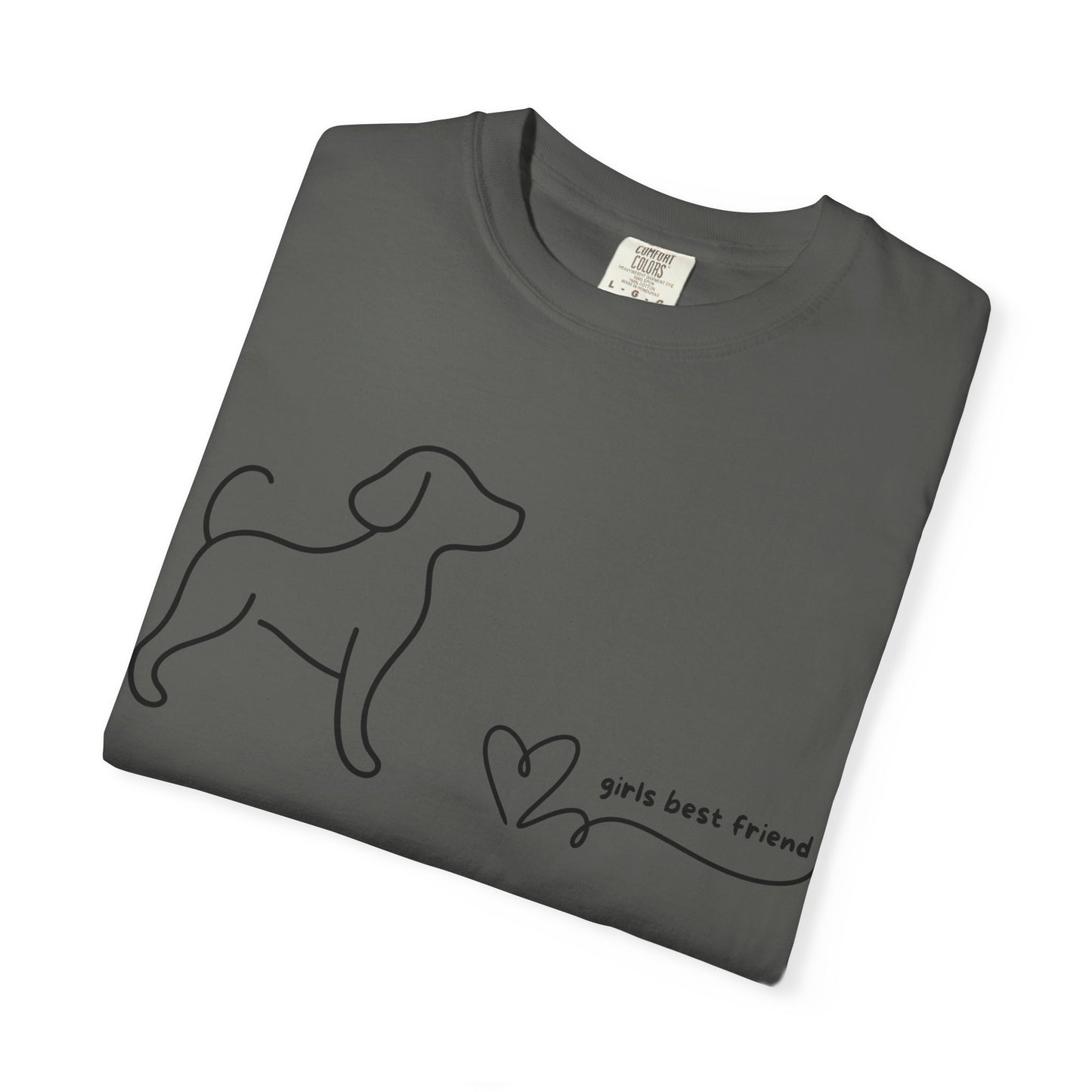 Dog T-Shirt — "Girl's best friend" Minimalist Tee