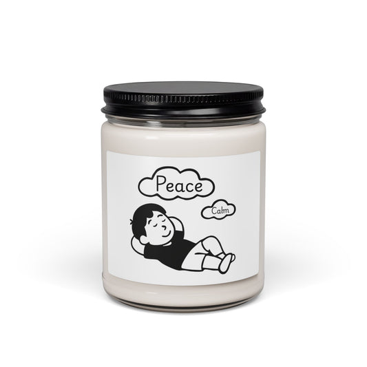 Peace & Calm Scented Soy Candle — 9 oz Relaxation Jar
