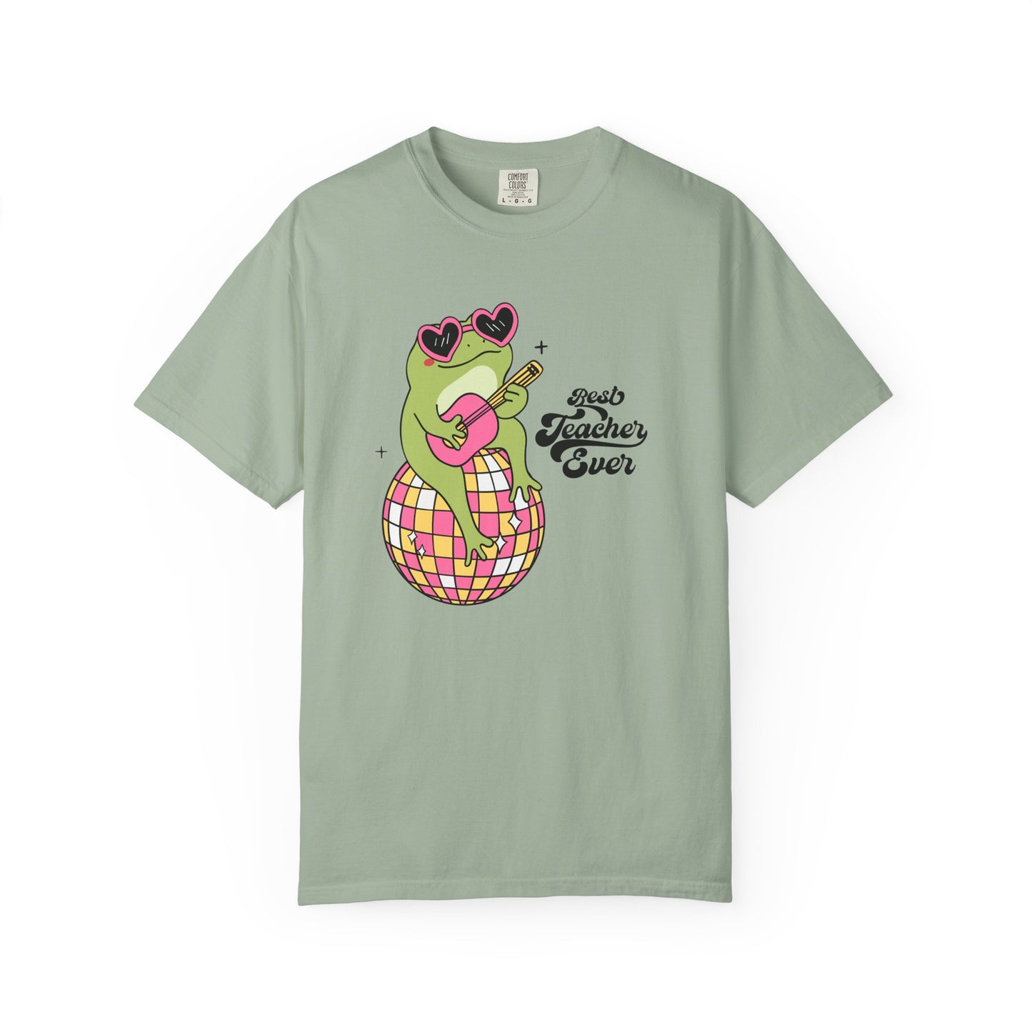 Best Teacher Ever Frog Guitar T-Shirt