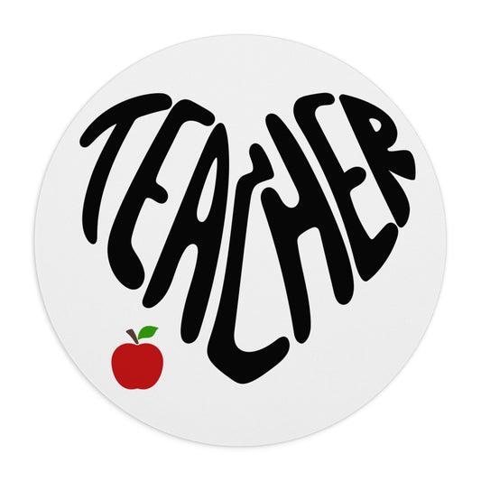 Teacher Heart Mouse Pad