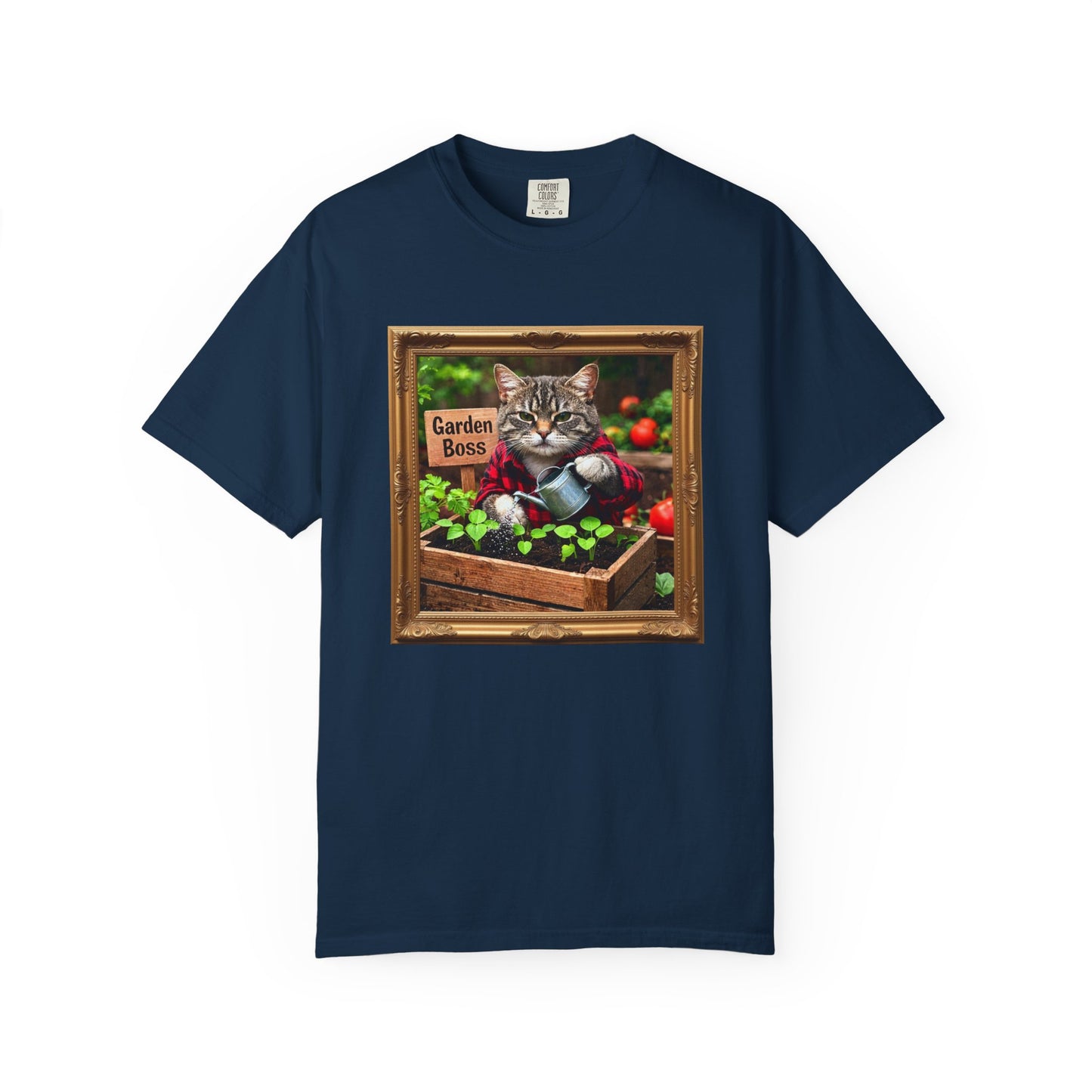 Garden Boss Cat Graphic T-Shirt