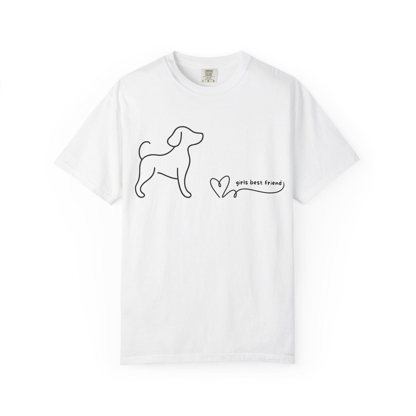 Dog T-Shirt — "Girl's best friend" Minimalist Tee