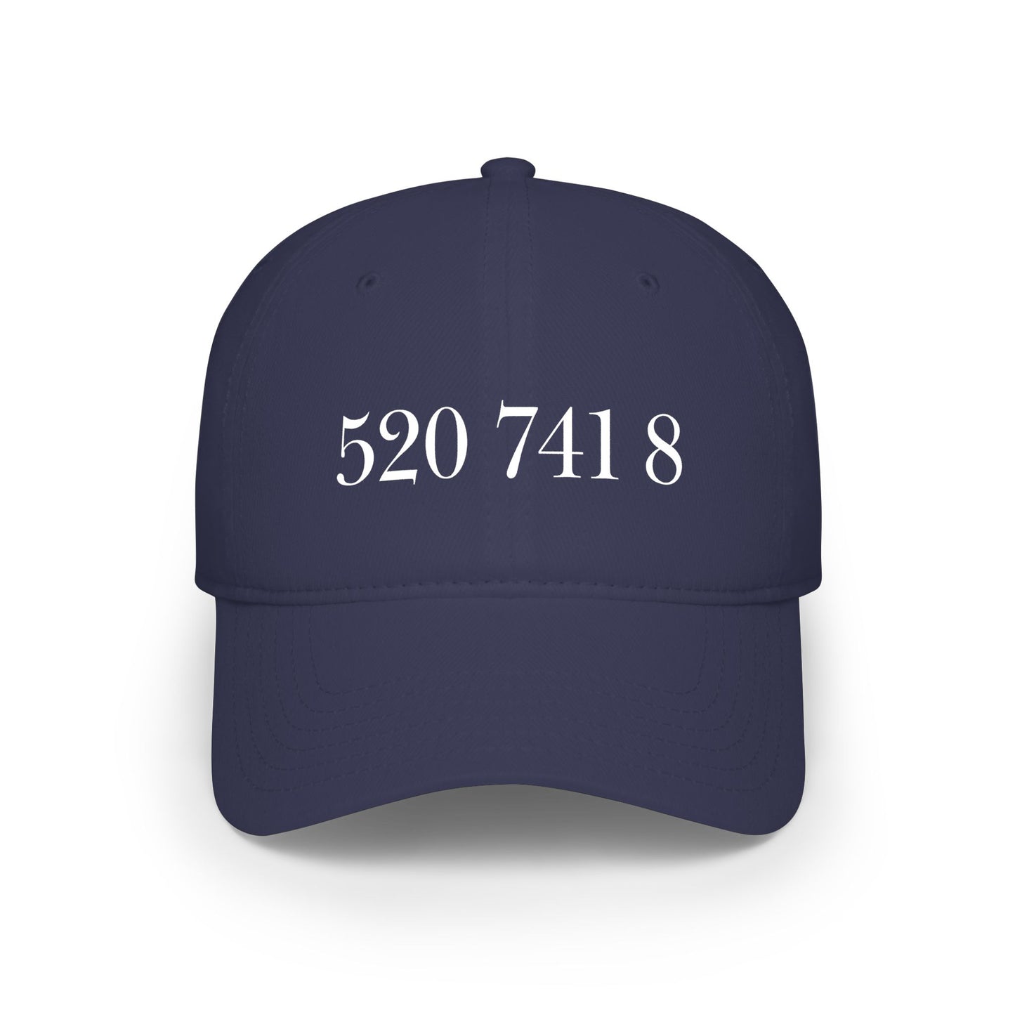 Low Profile Hat with Grabovoi Code - "520 741 8" Embroidery