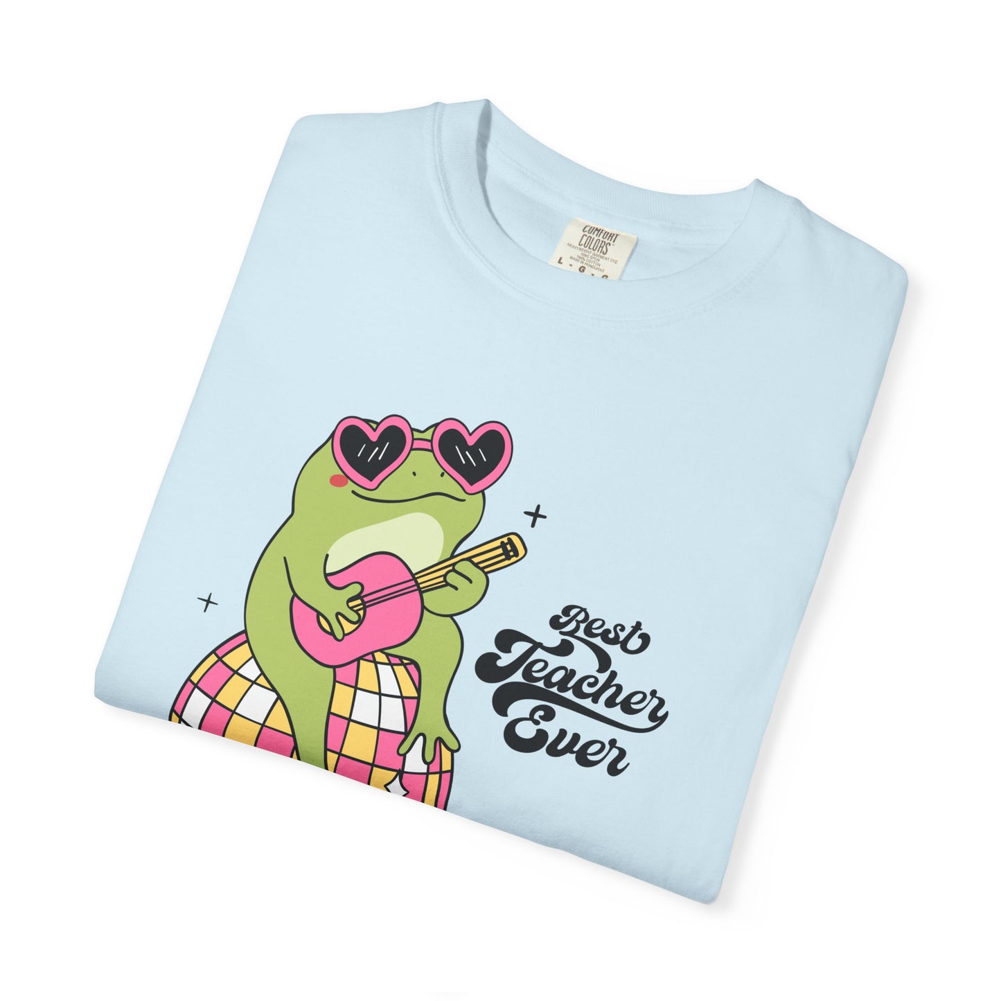 Best Teacher Ever Frog Guitar T-Shirt
