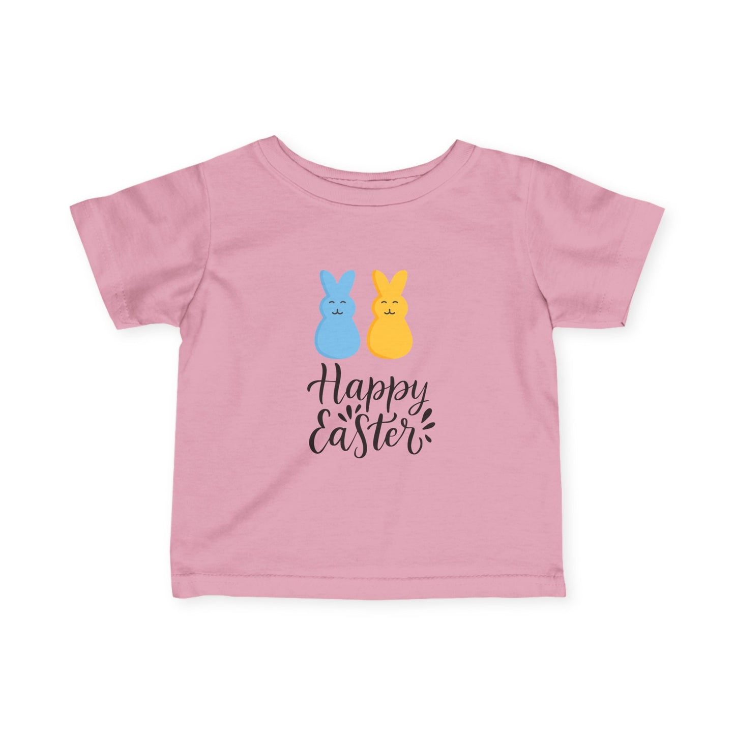 Happy Easter Blue & Yellow Bunny Design Infant T-Shirt