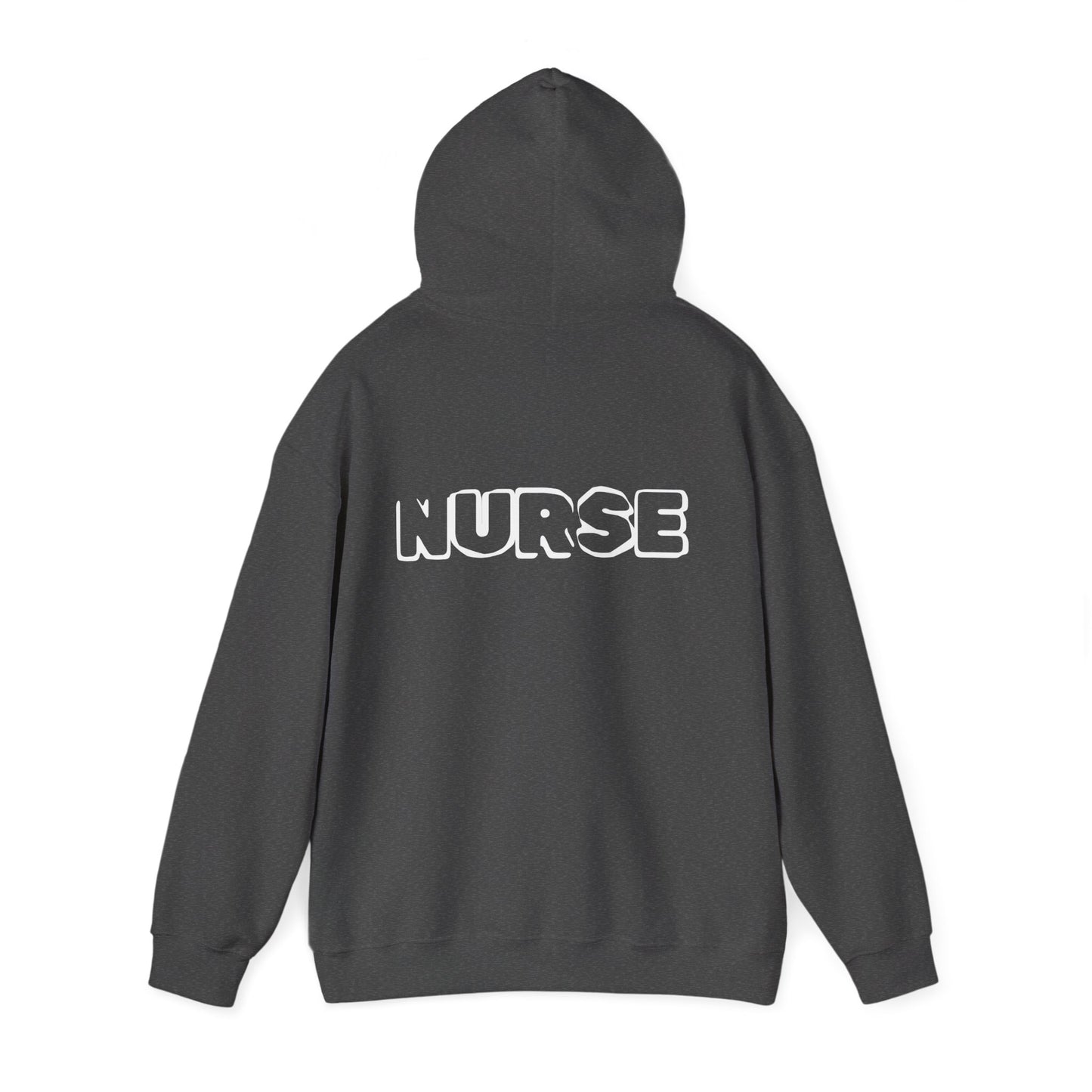 Nurse Hoodie — Bold Retro Outline Nursing Hooded Sweatshirt