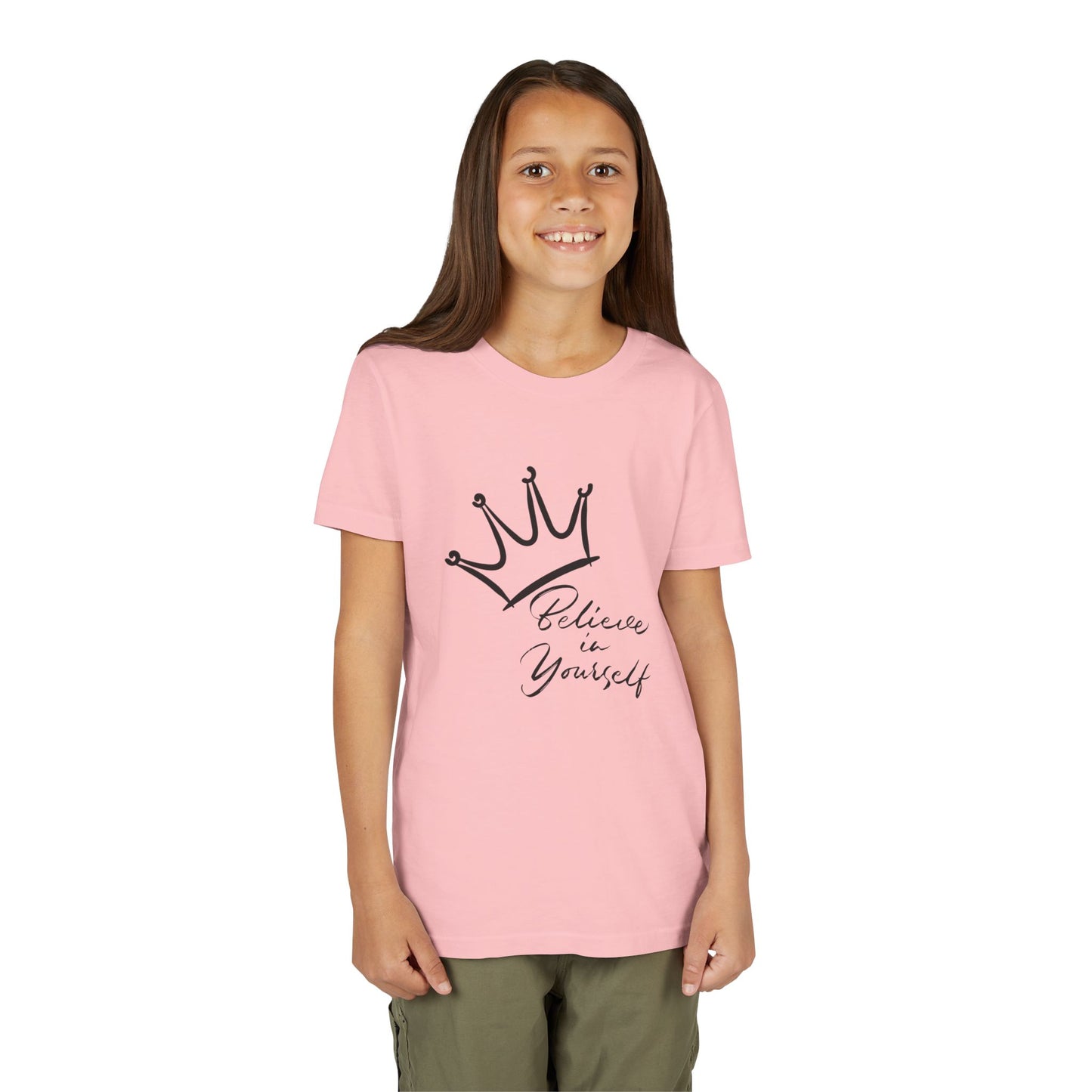'Believe in Yourself' Crown Graphic Youth T-Shirt