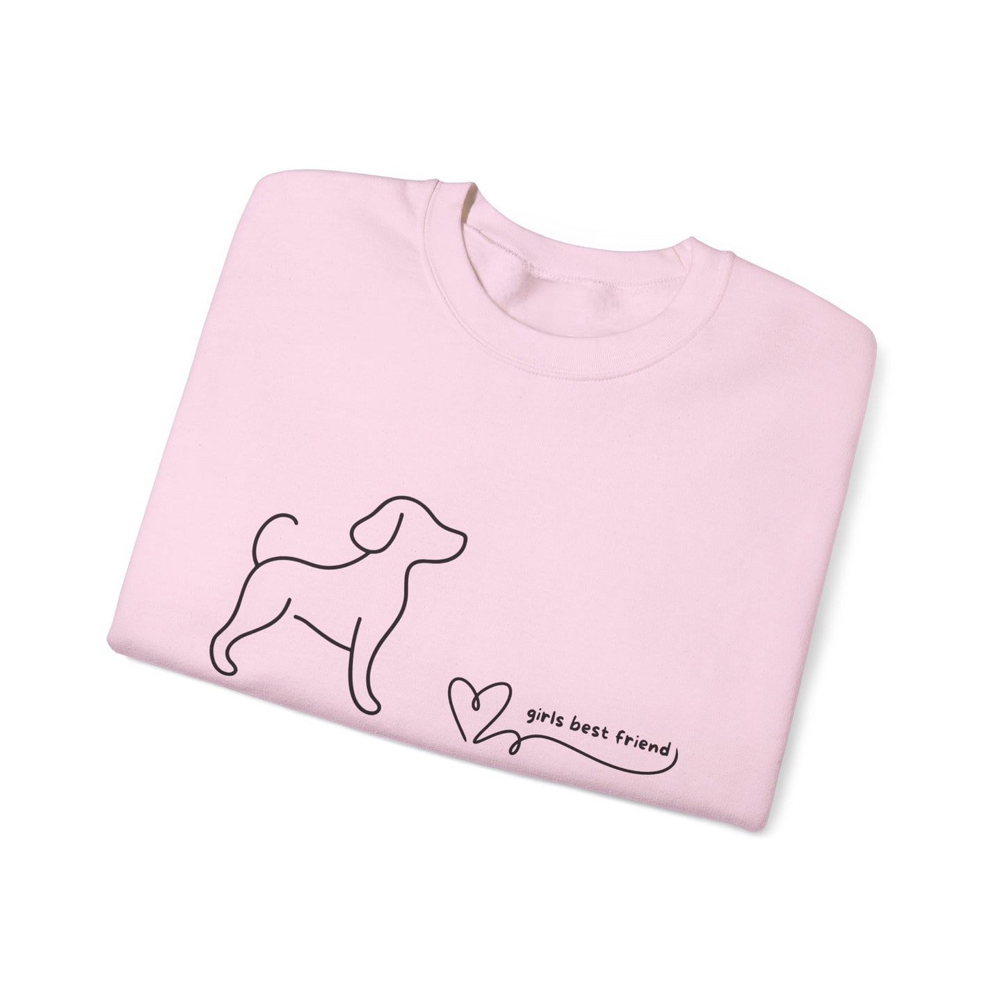 Dog Lover Crewneck Sweatshirt —"Girls Best Friend"