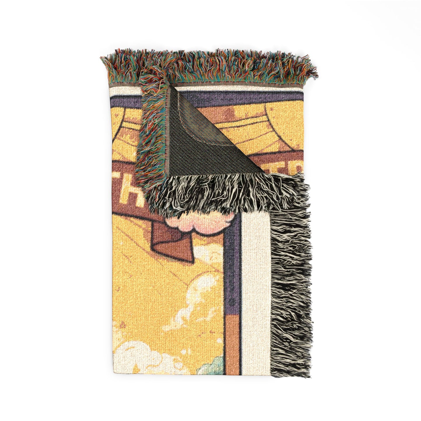 Strength Tarot Card (Bear) Woven Blanket/Tarot
