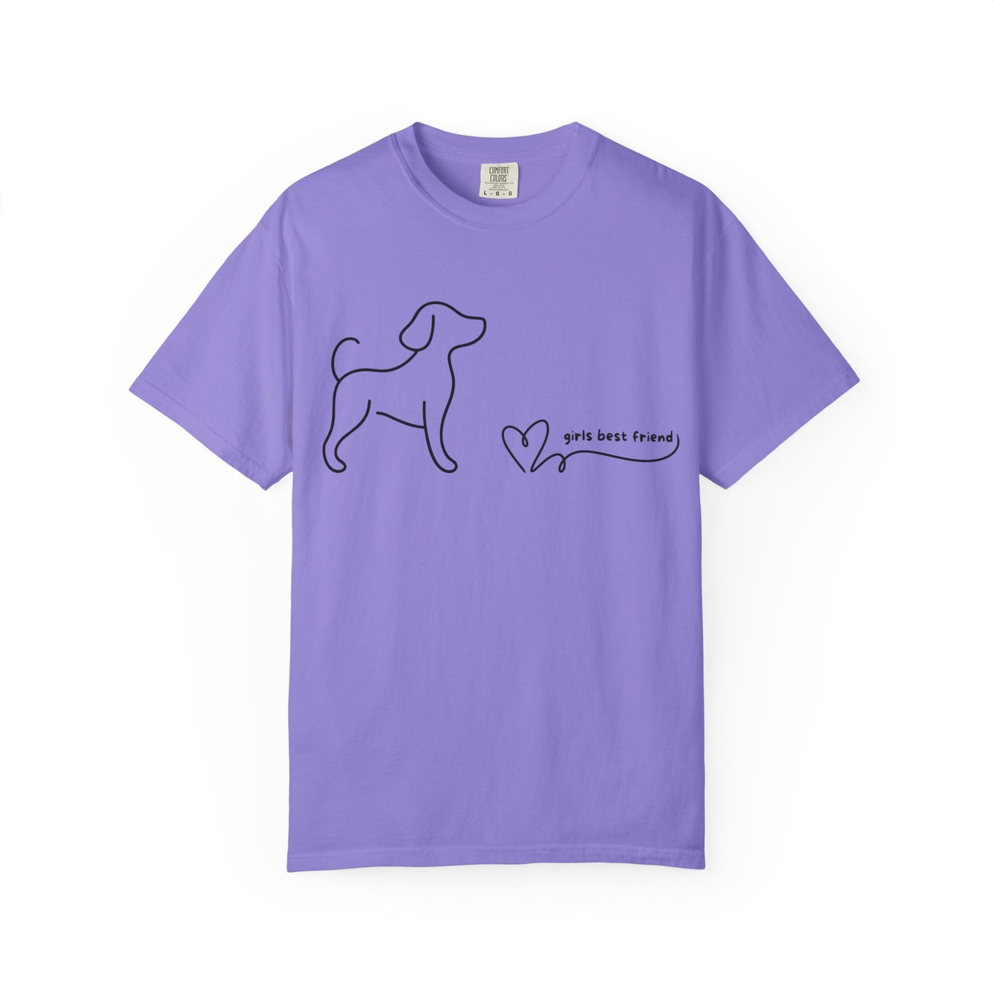 Dog T-Shirt — "Girl's best friend" Minimalist Tee