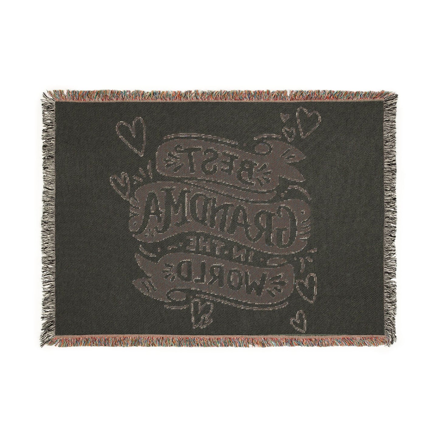 "Best Grandma in the World" Woven Throw | Mother's Day Gift
