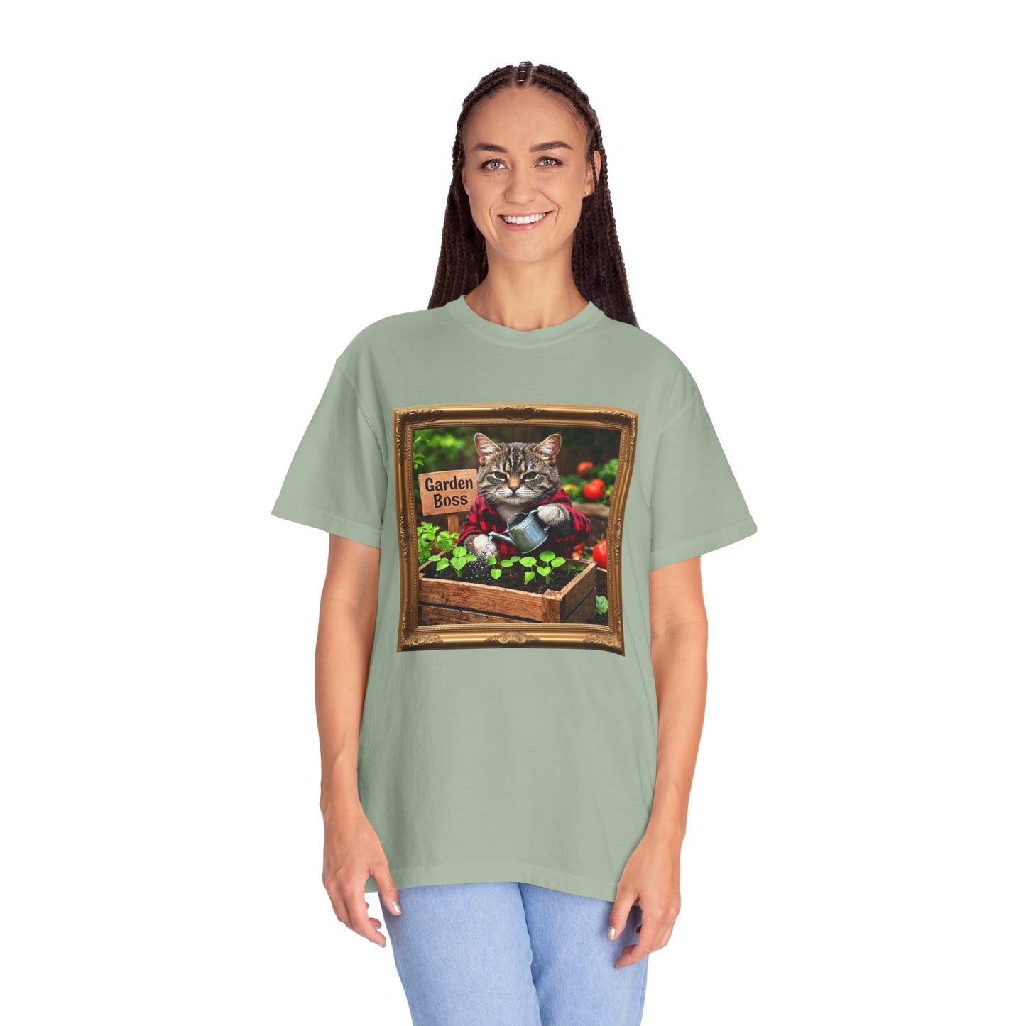 Garden Boss Cat Graphic T-Shirt