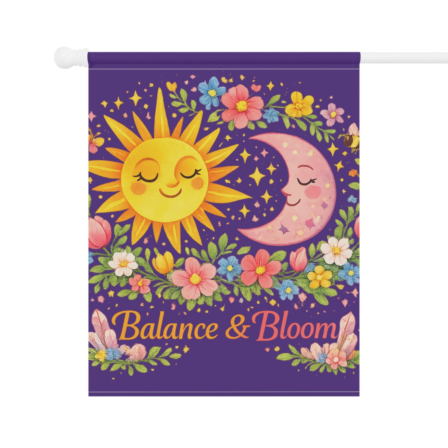 Balance & Bloom Garden Flag/House Banner