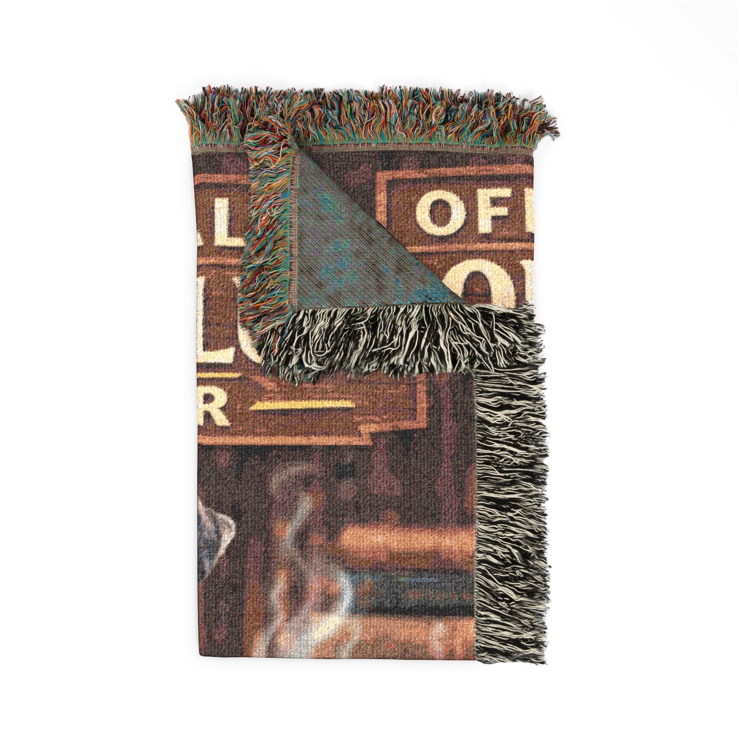 "Official Book Club Member" Cozy Reading Throw with Dog & Coffee Design