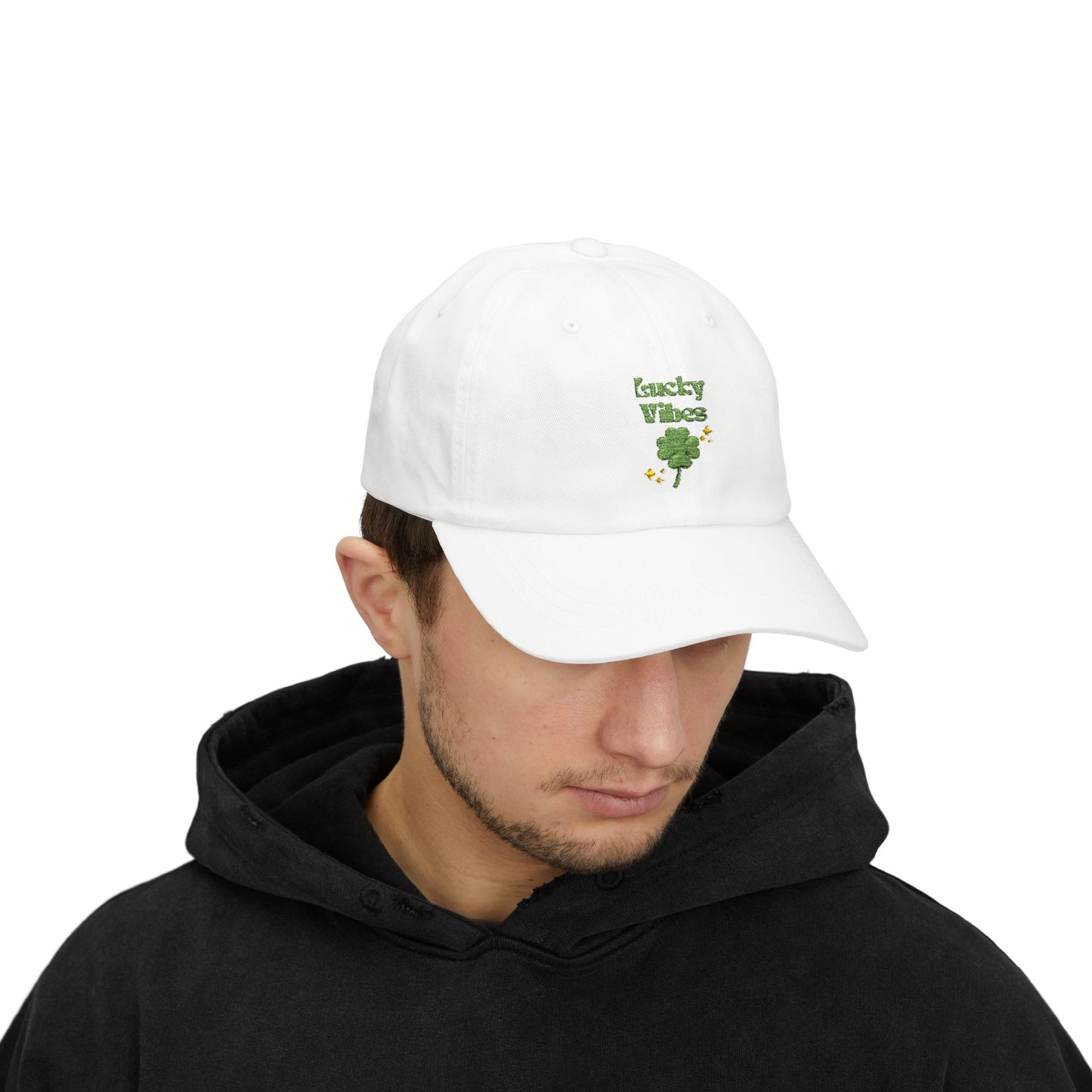 "Lucky Vibez" Shamrock Embroidered St. Patrick’s Day Hat