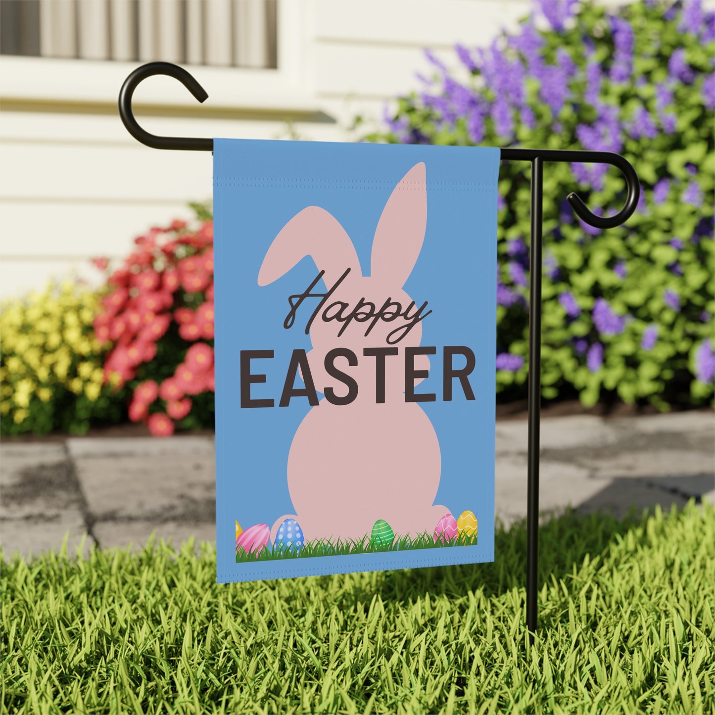 Happy Easter Bunny Garden Flag/Banner