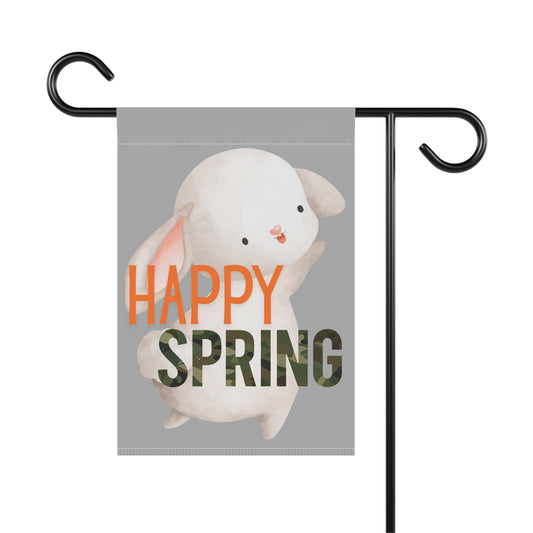 Happy Spring Bunny Garden Flag/Banner