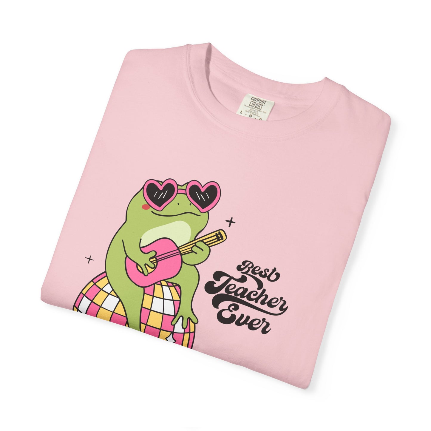 Best Teacher Ever Frog Guitar T-Shirt
