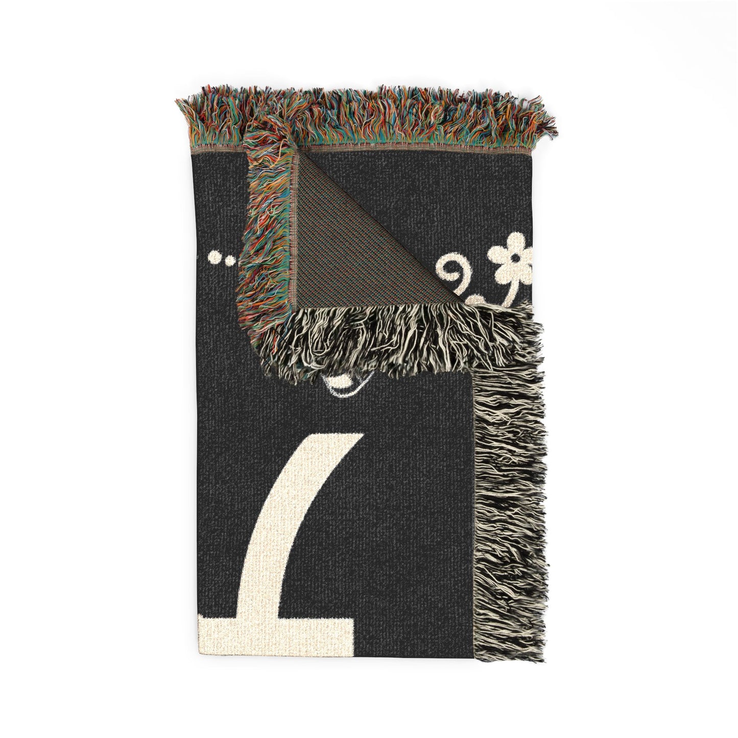 Pisces Zodiac Floral Woven Blanket/Throw