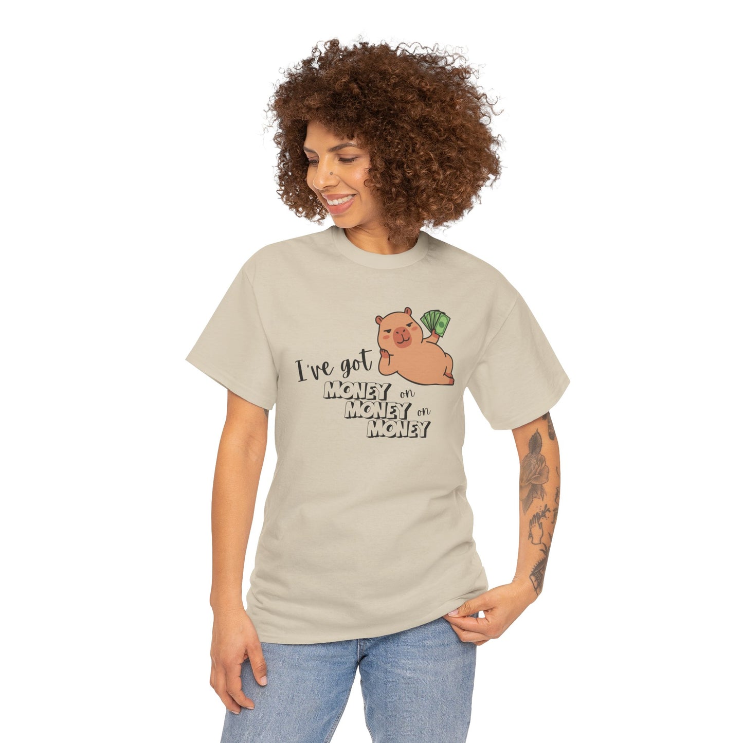 "I’ve got money on money on money" Capybara Graphic T-Shirt
