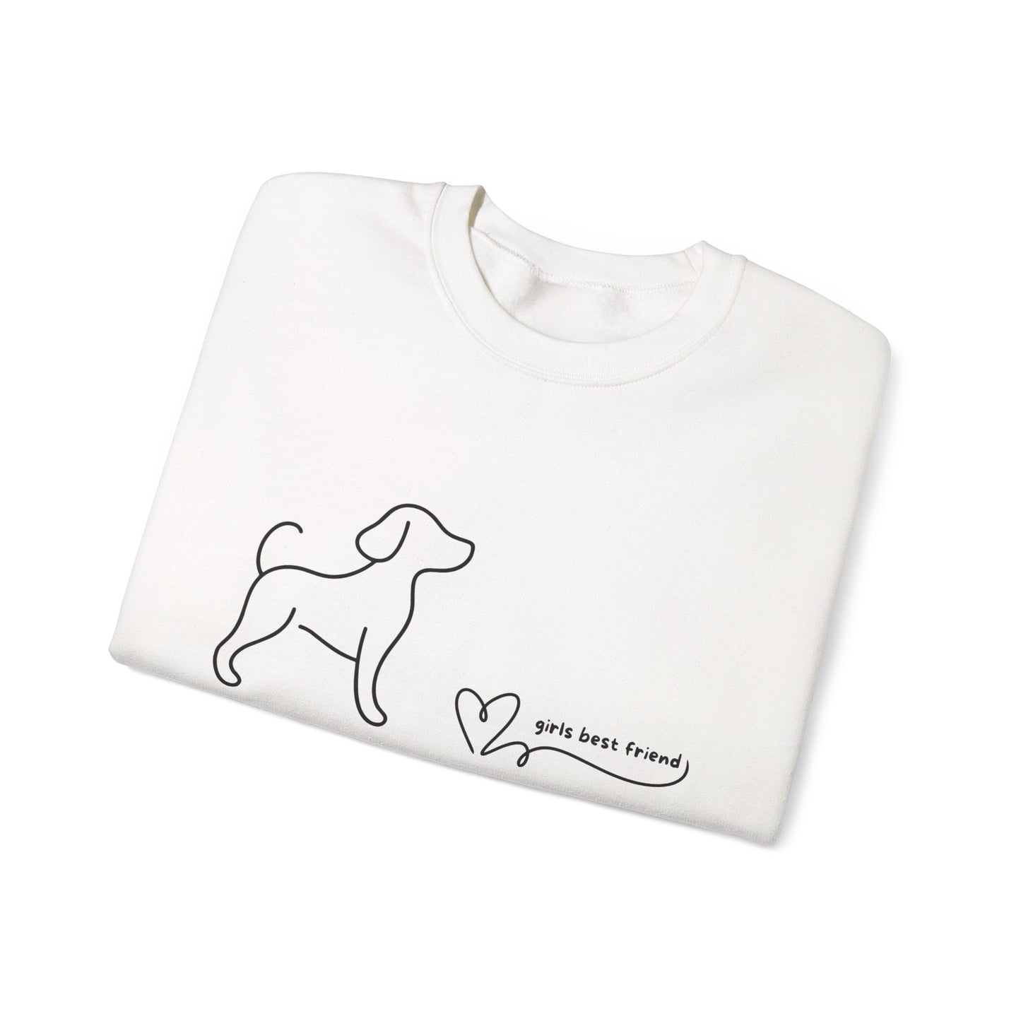 Dog Lover Crewneck Sweatshirt —"Girls Best Friend"