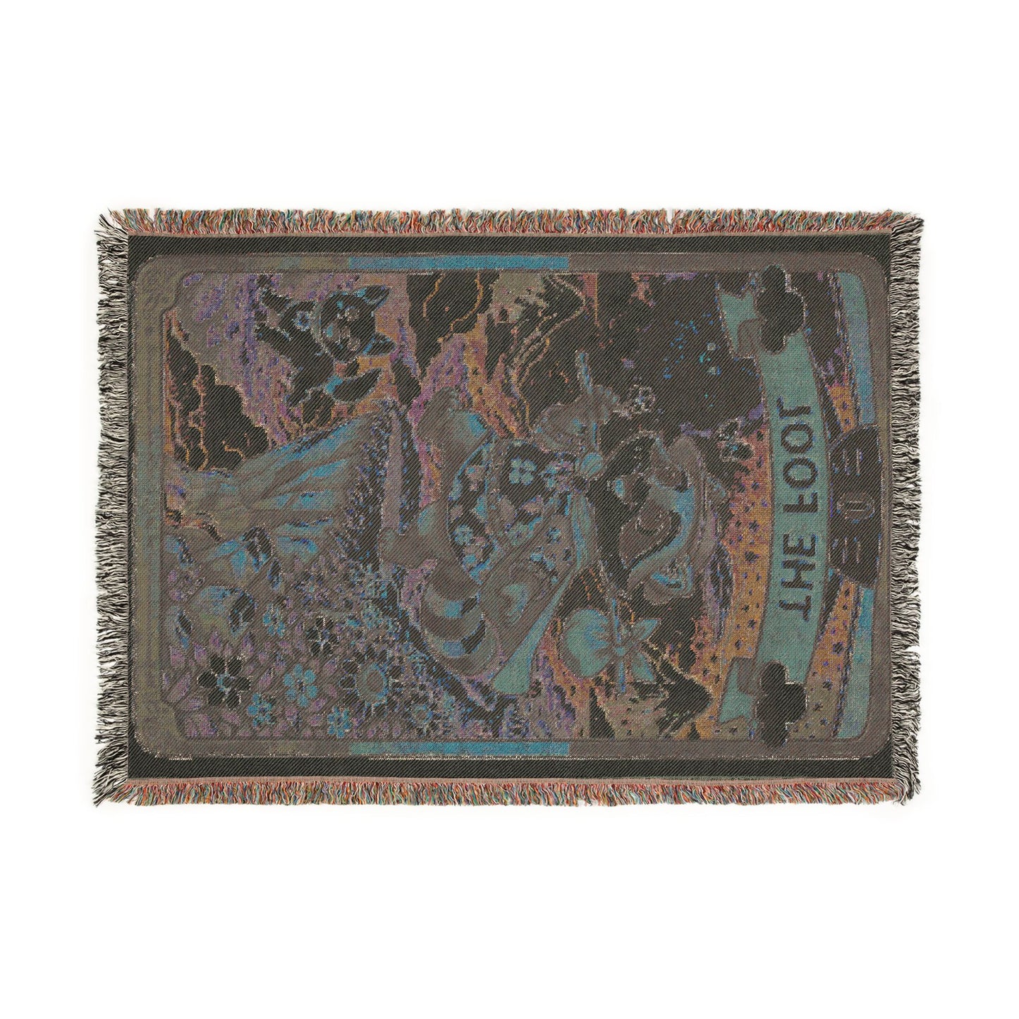 The Fool (Raccoon)Tarot Card Blanket/Throw - 100% Cotton