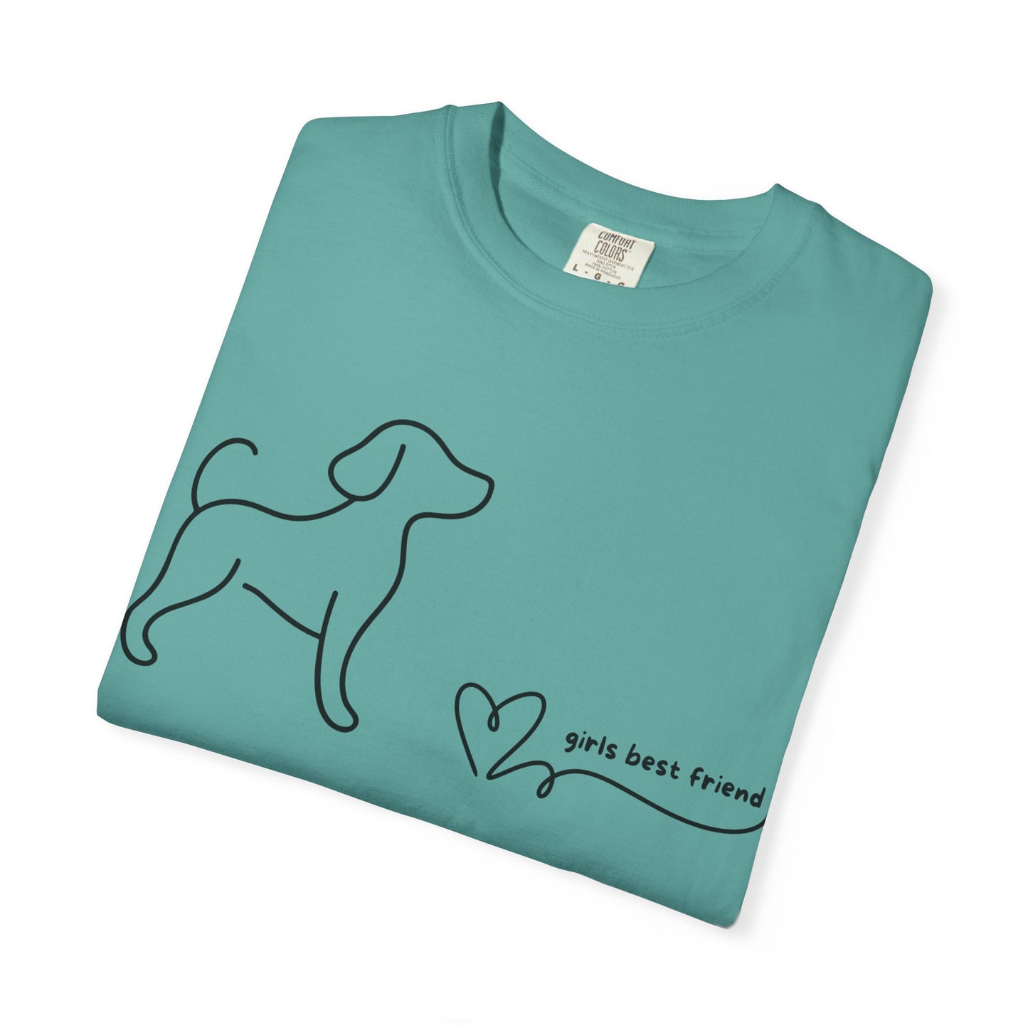 Dog T-Shirt — "Girl's best friend" Minimalist Tee