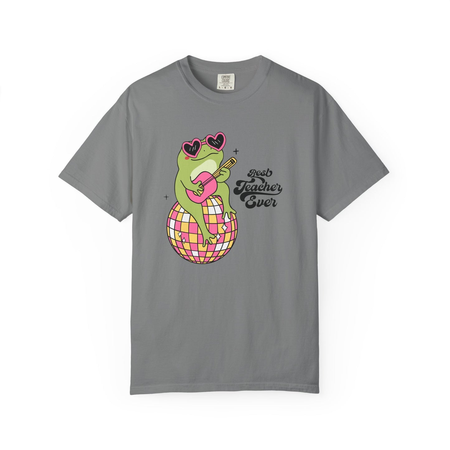Best Teacher Ever Frog Guitar T-Shirt