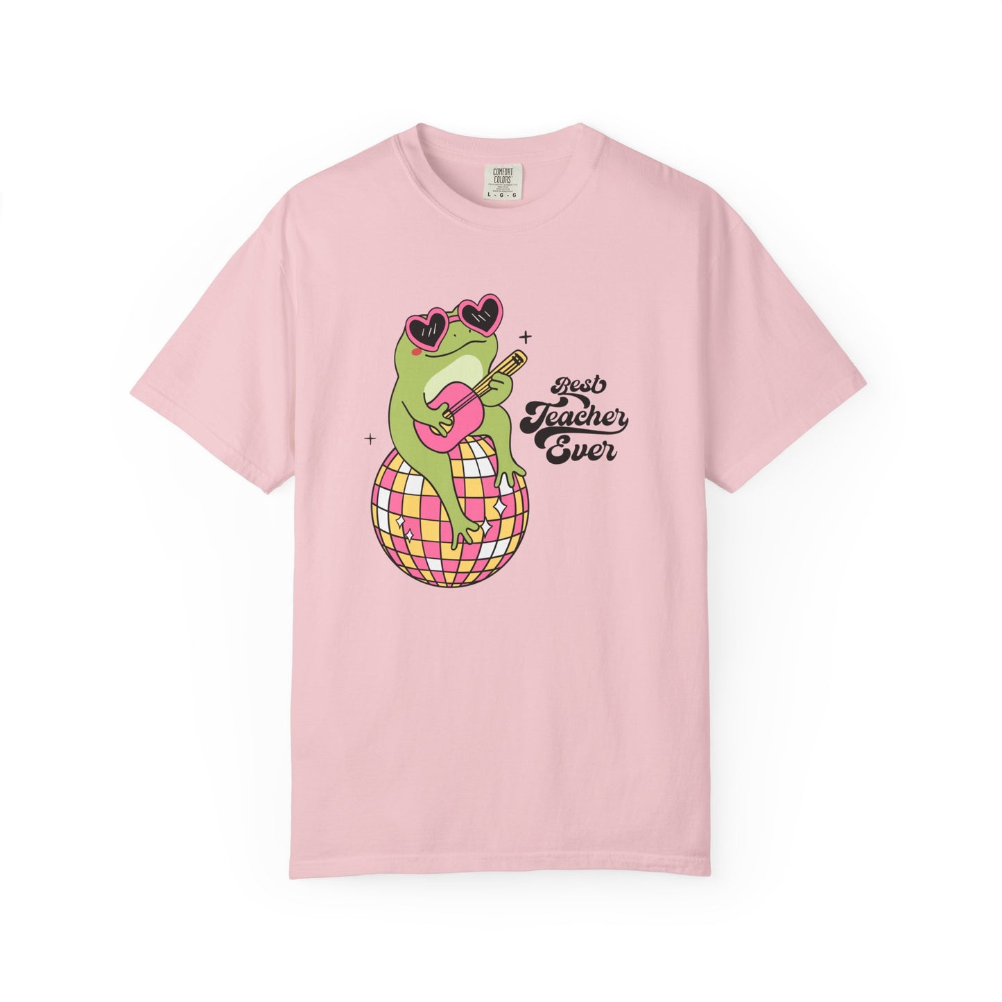 Best Teacher Ever Frog Guitar T-Shirt