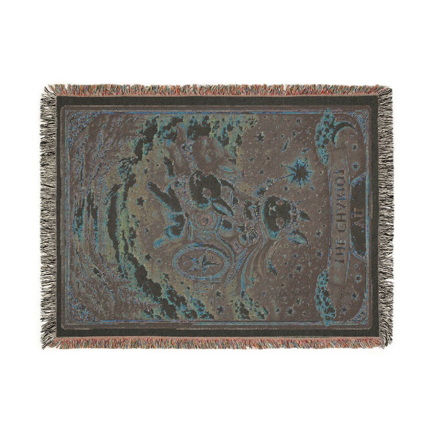 The Chariot Tarot Card Rabbit Woven Blanket/Throw - 100% Cotton